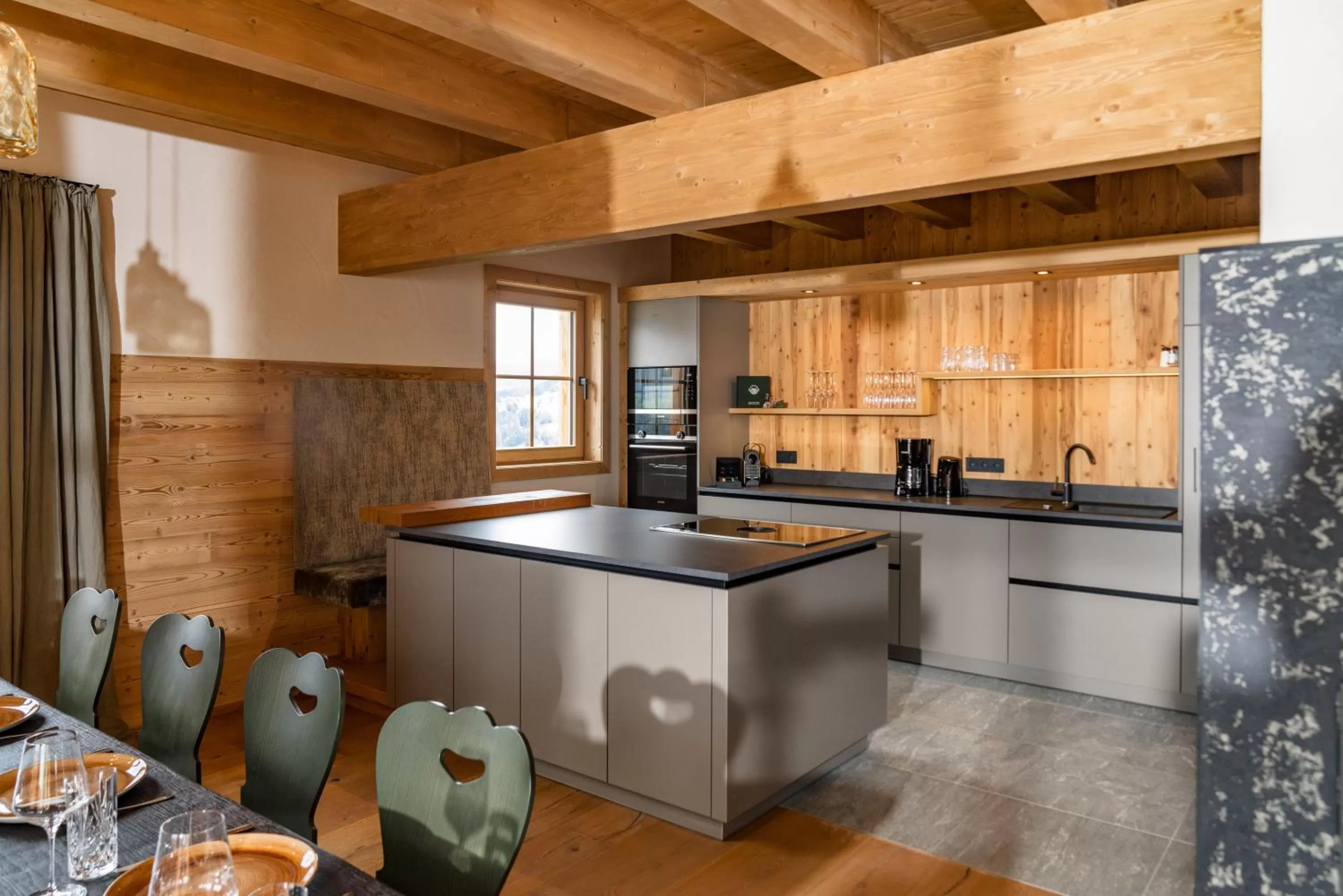 Kitchen or kitchenette in Almwelt Austria