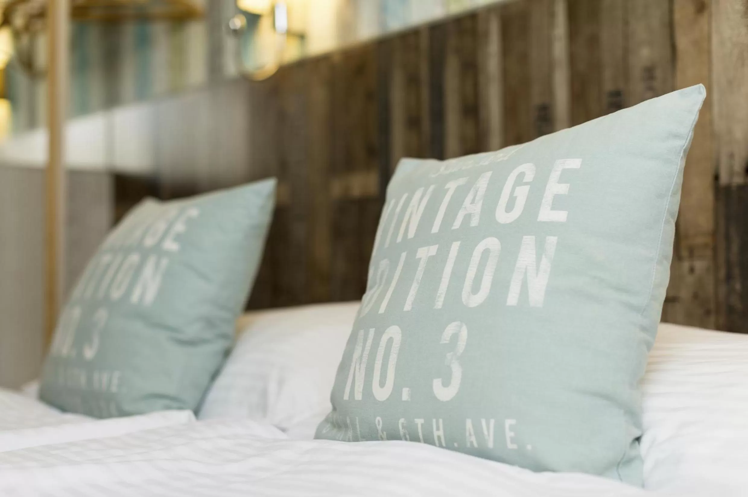 Decorative detail, Bed in Royal Court Hotel