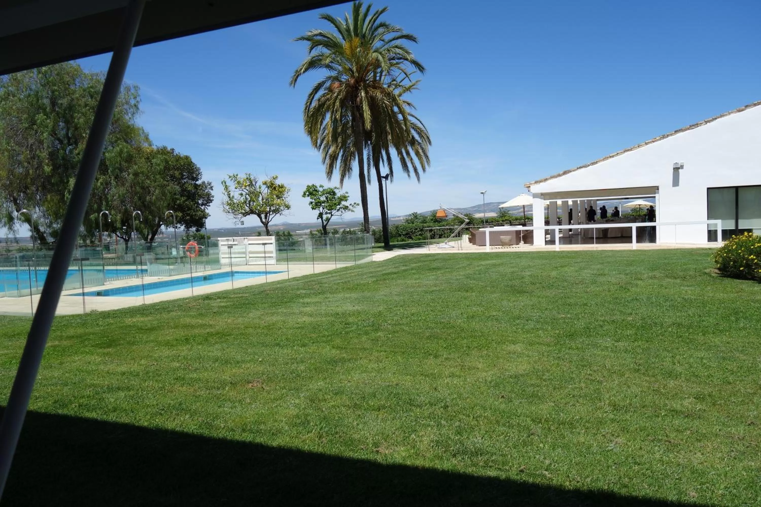 Pool view in Parador de Antequera