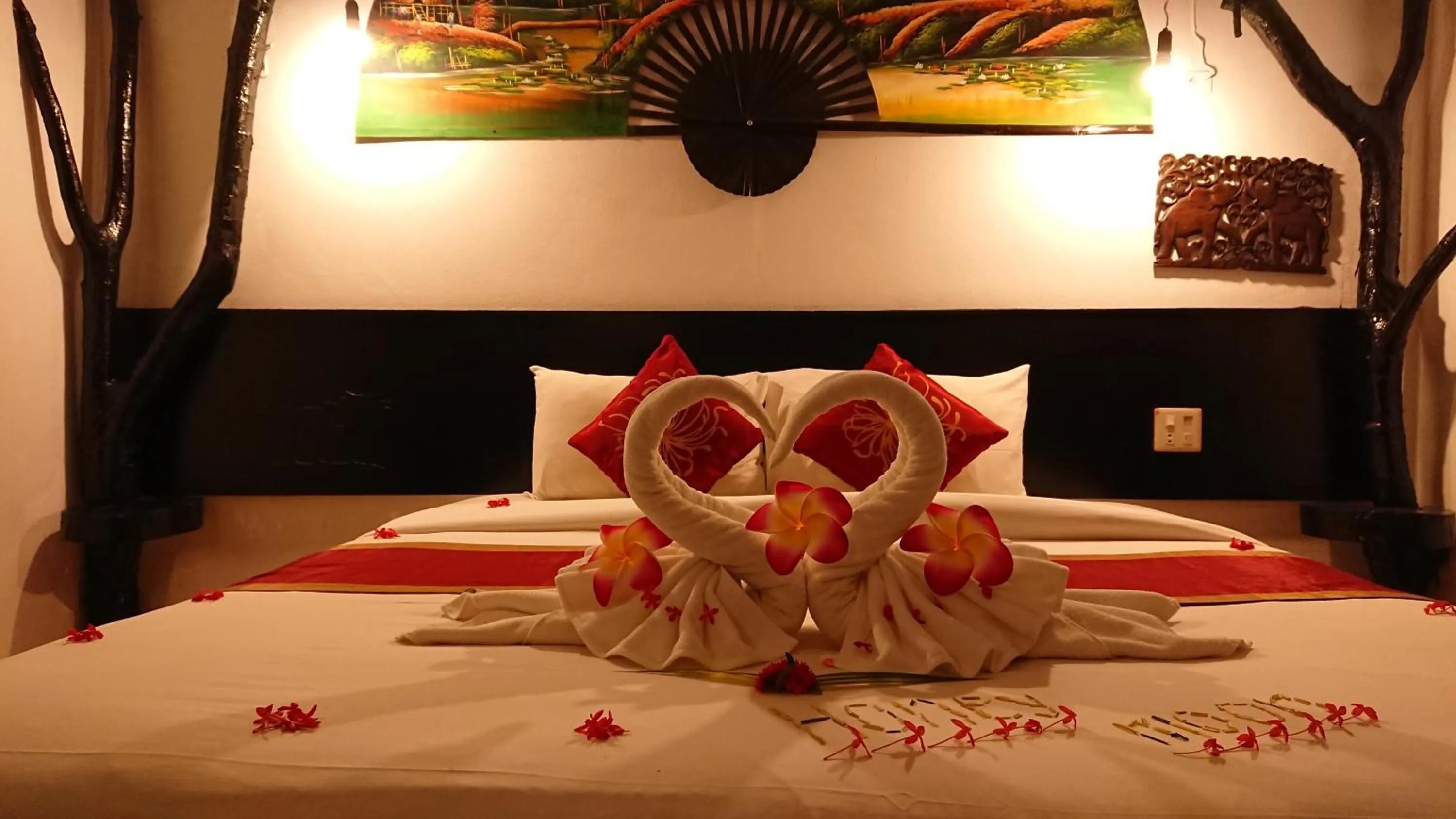 Bed in The Krabi Forest Homestay