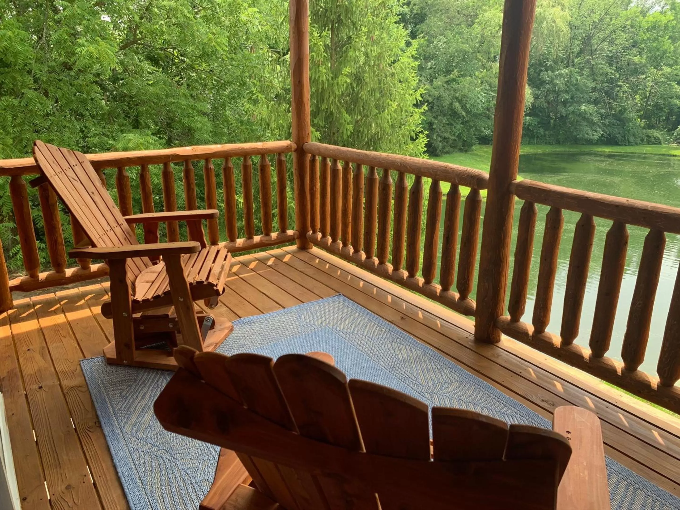 Balcony/Terrace in Waterview Lodge by Amish Country Lodging