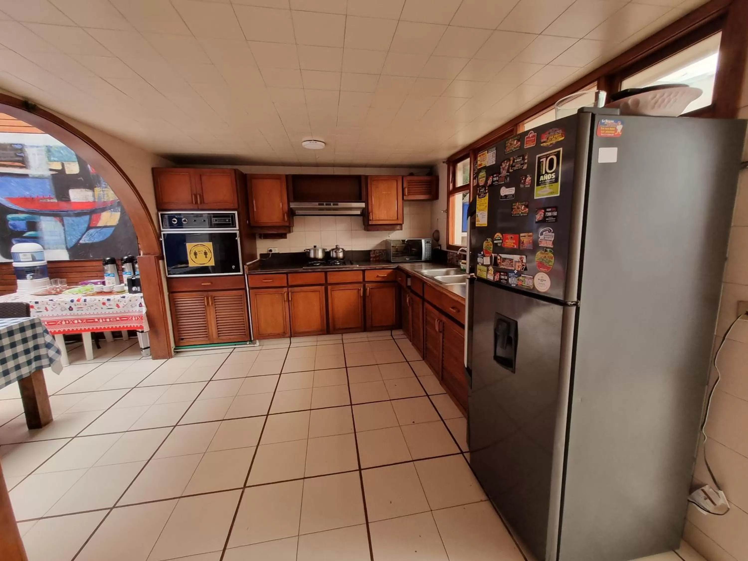 Kitchen or kitchenette in acogedor Hostal usaquen la parada del tren