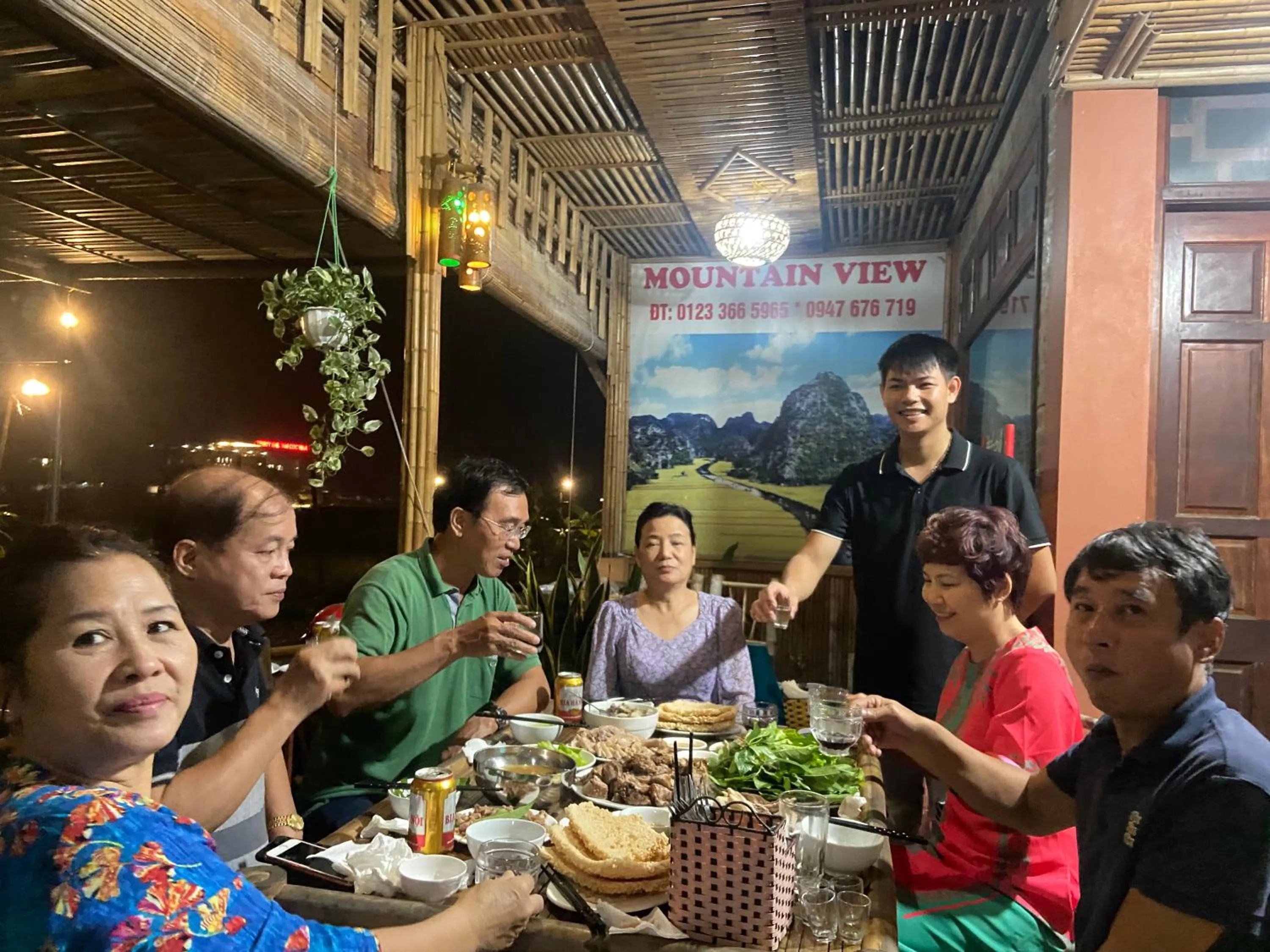 Food and drinks in Tam Coc Mountain View Homestay