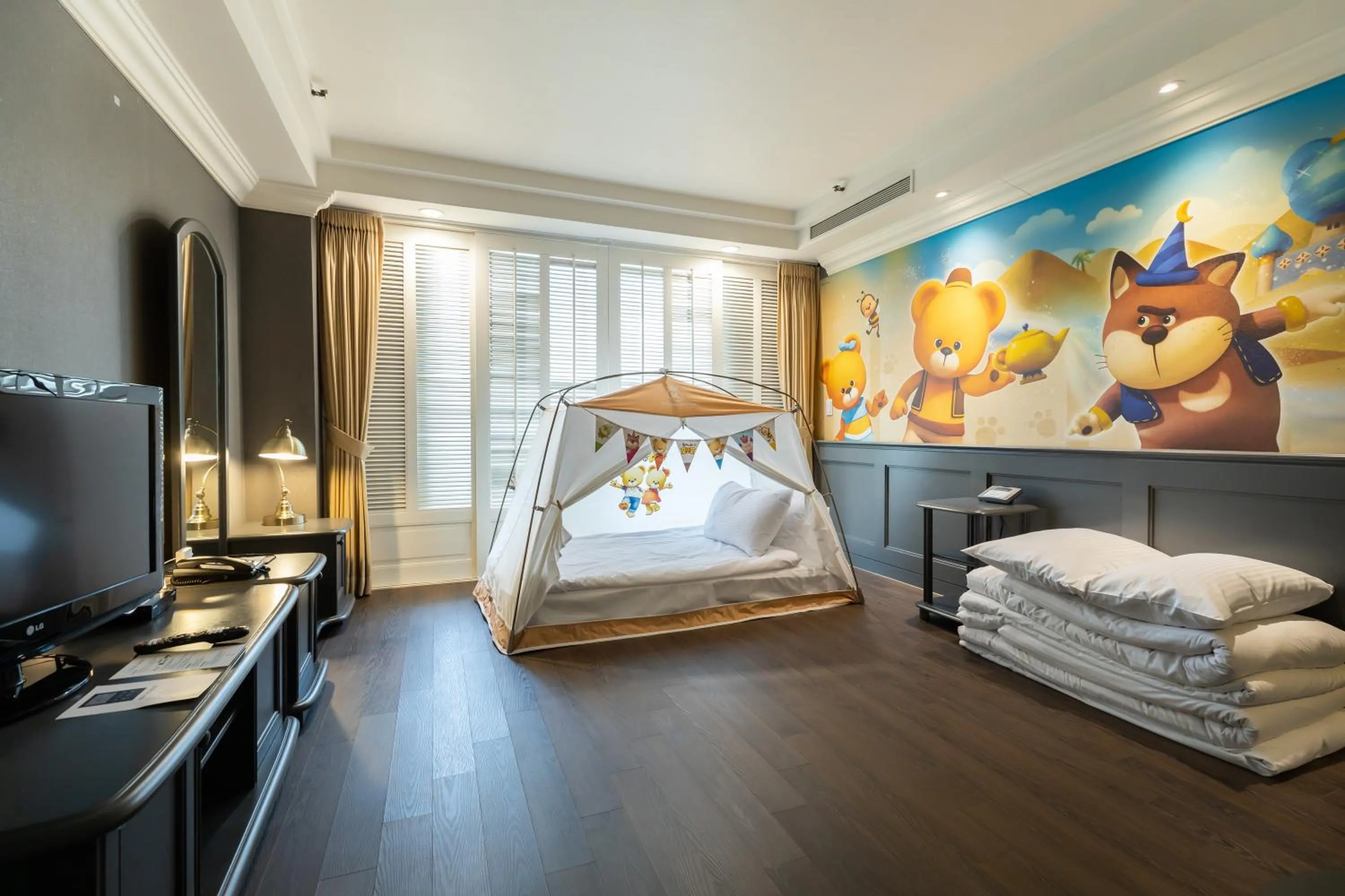 Bedroom, Bed in Kensington Hotel Pyeongchang