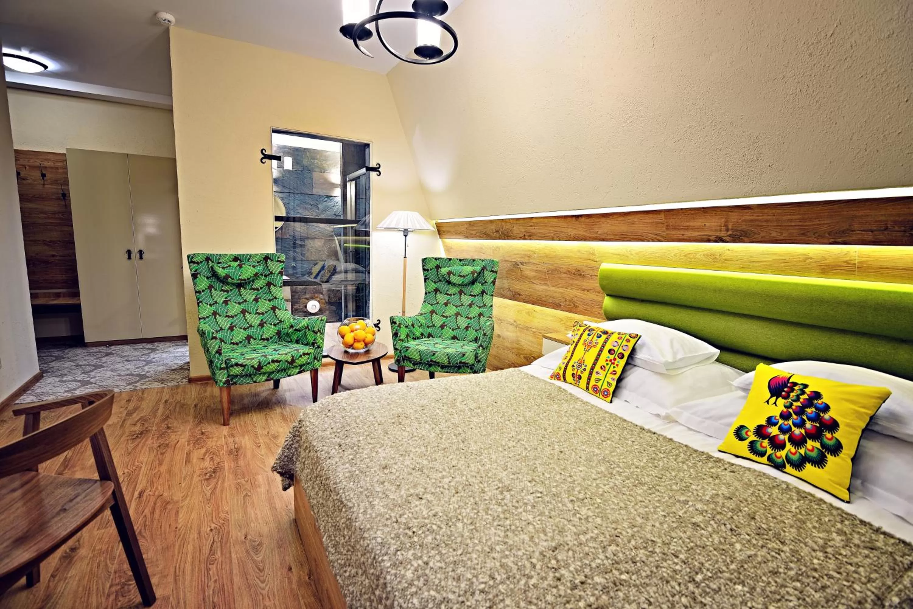 Living room, Bed in Karczma Rzym Bydgoszcz S5