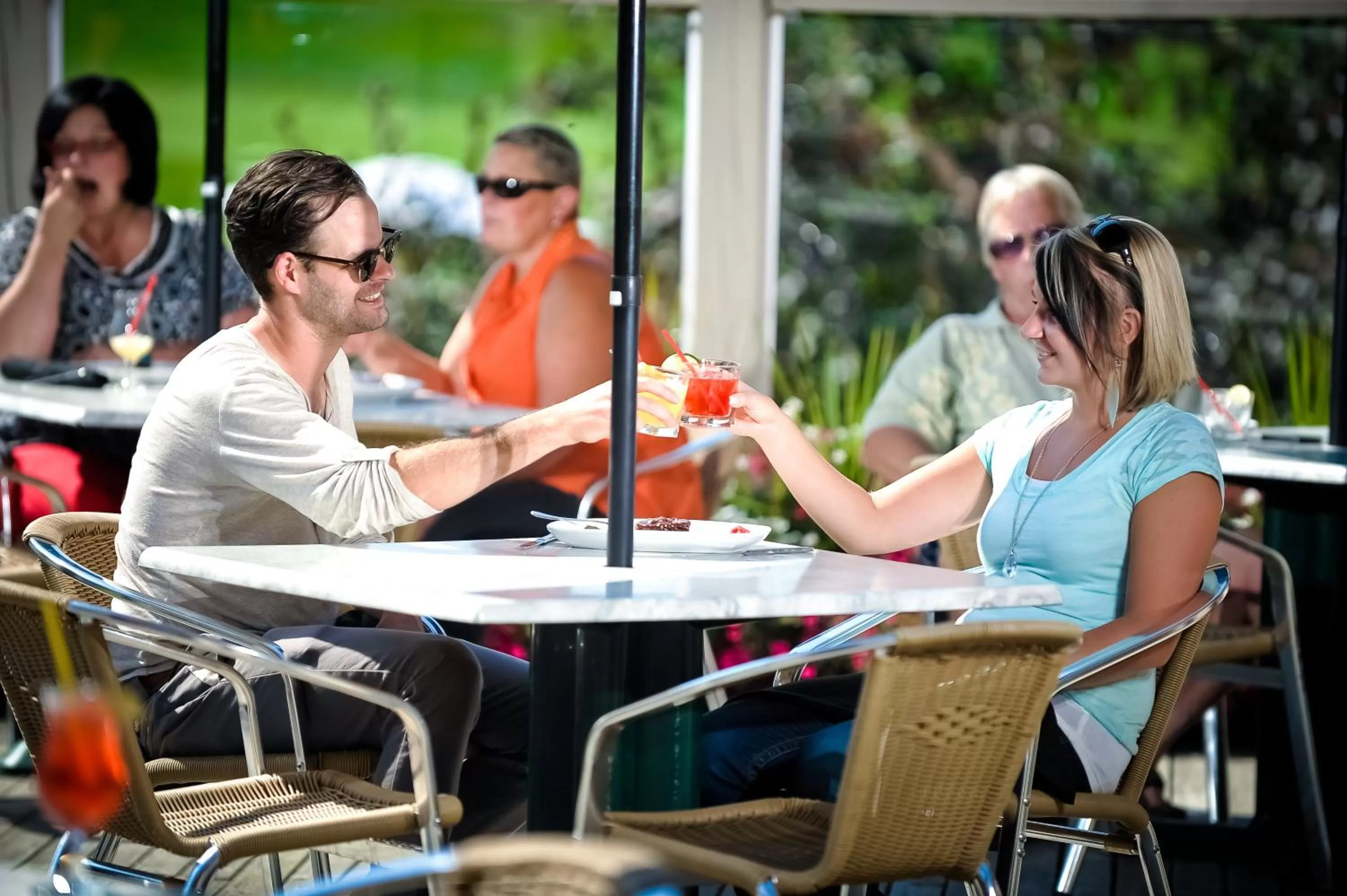 Patio in St. Eugene Golf Resort & Casino