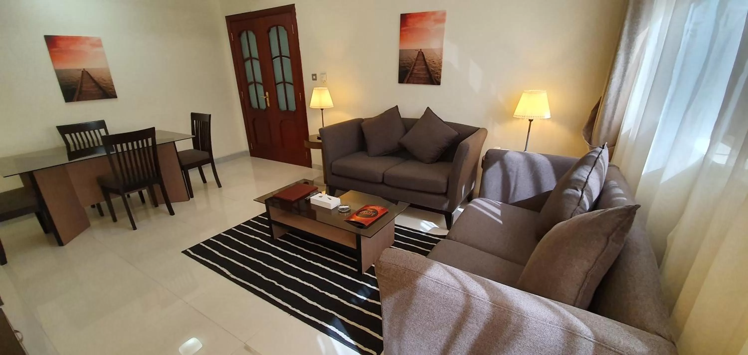 Seating area in Ivory Hotel Apartments