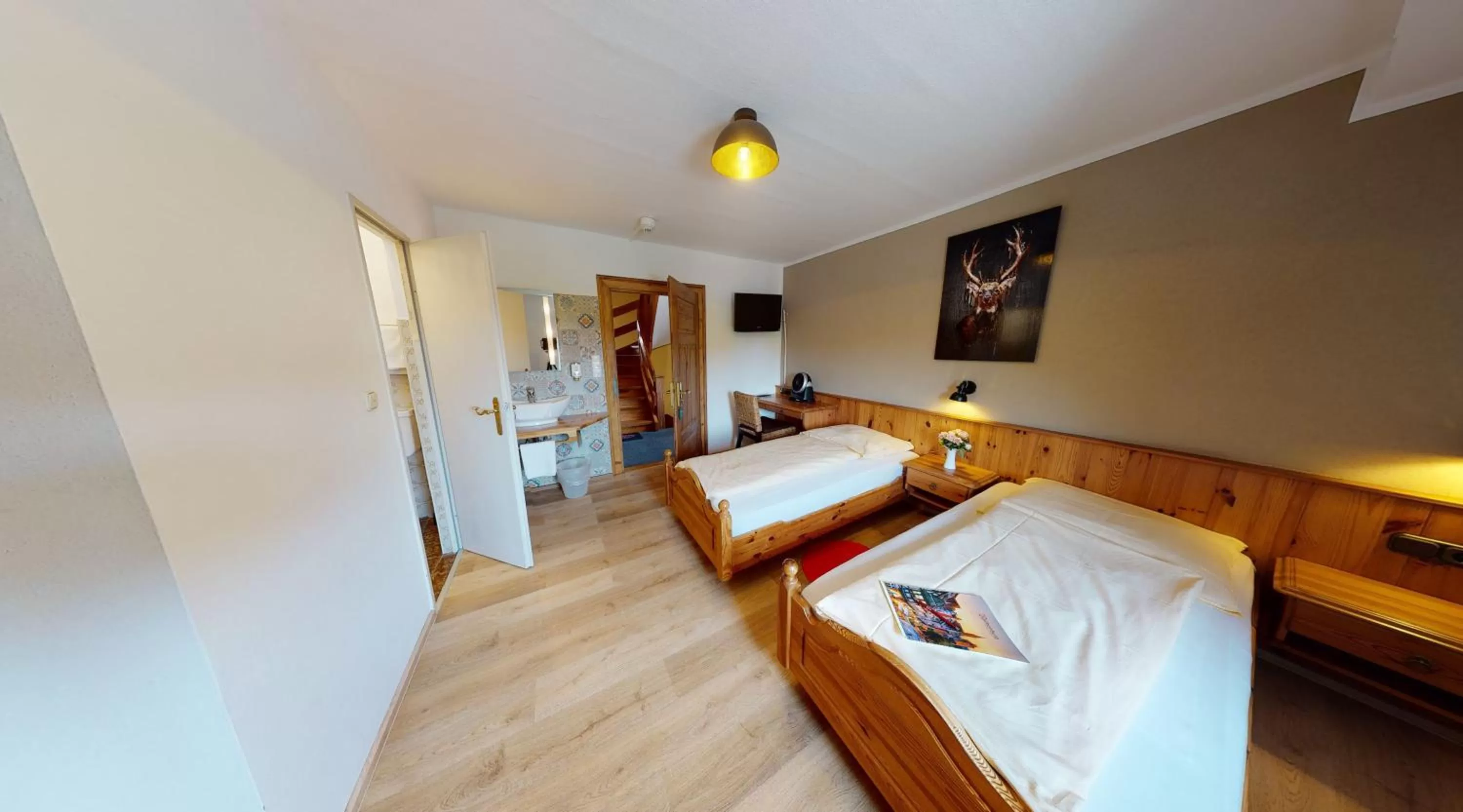 Photo of the whole room, Bed in Hotel Rothenburger Hof