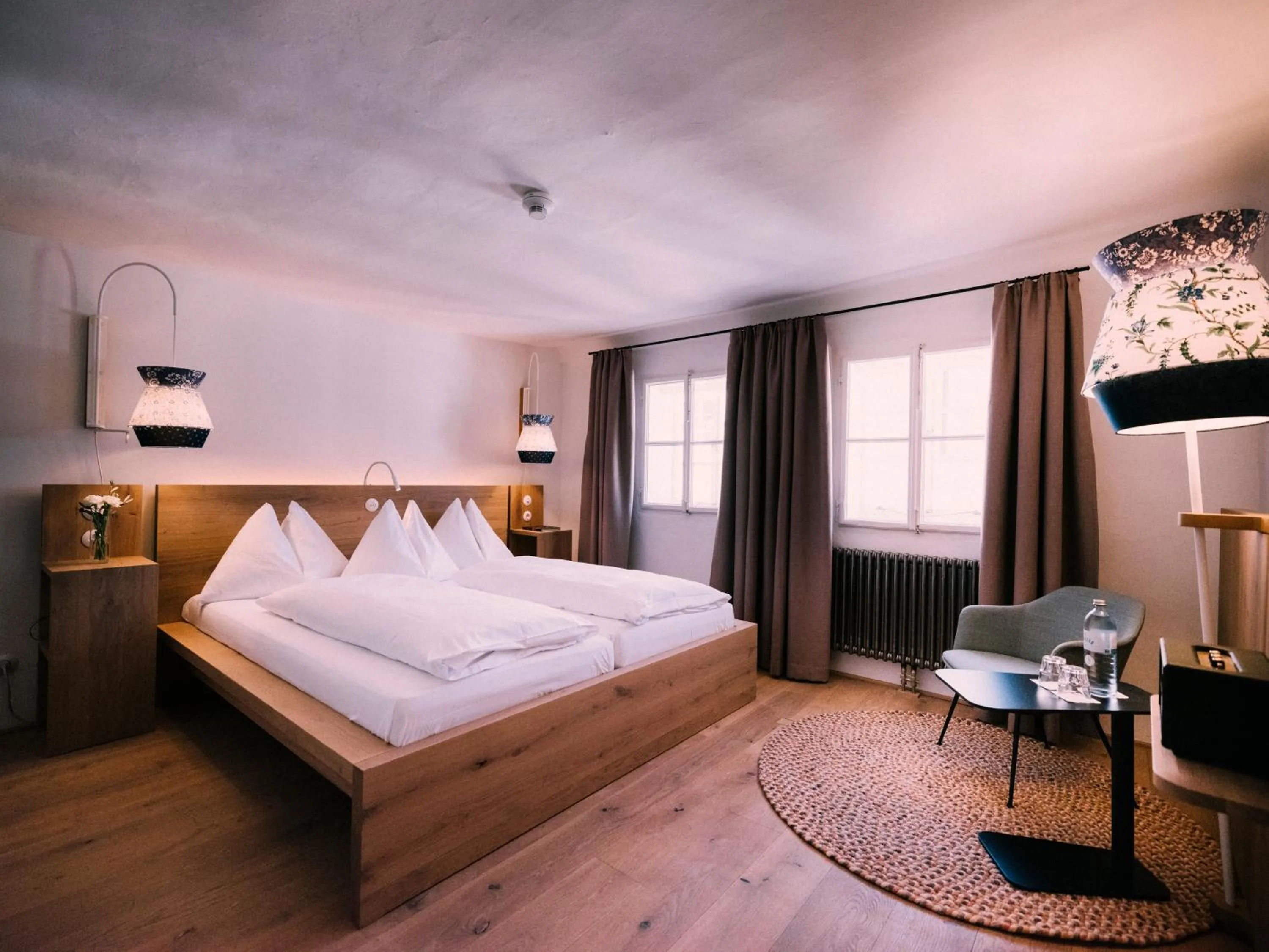 Bed in artHotel Blaue Gans