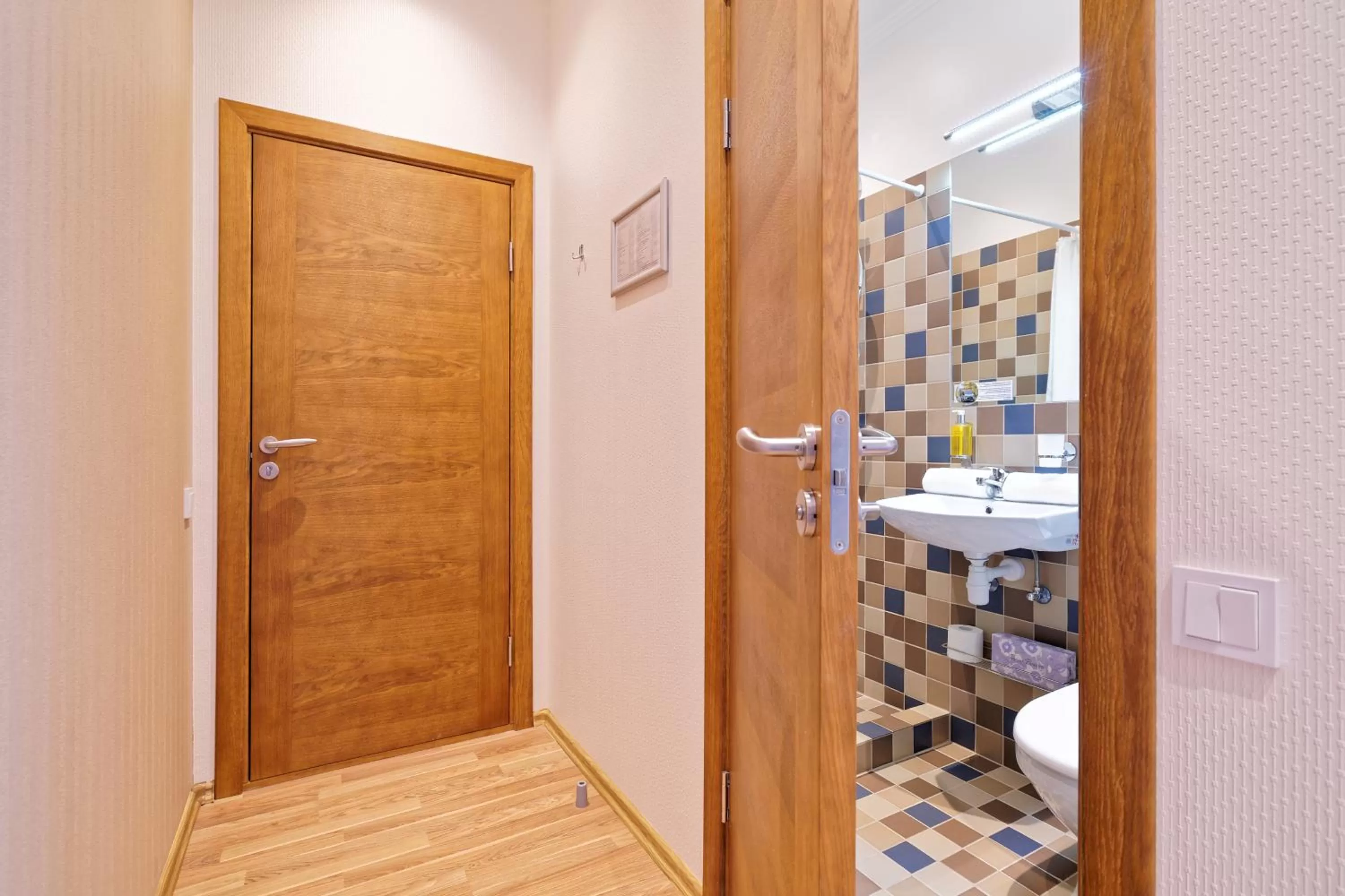 Shower in RIGAAPARTMENT SONADA Self-Service Aparthotel - Private Parking