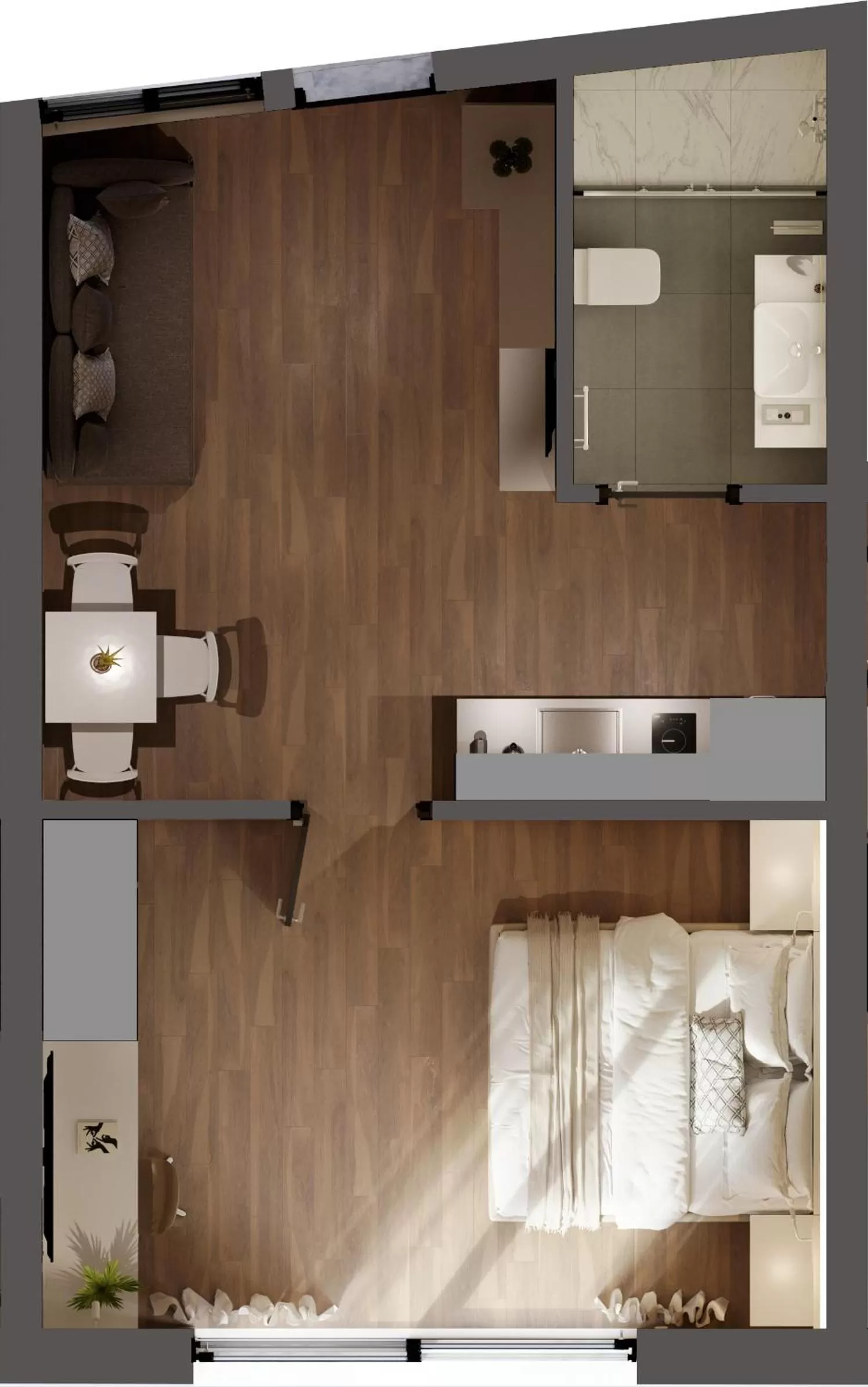 Floor plan in Athens Hill Luxury Apartments
