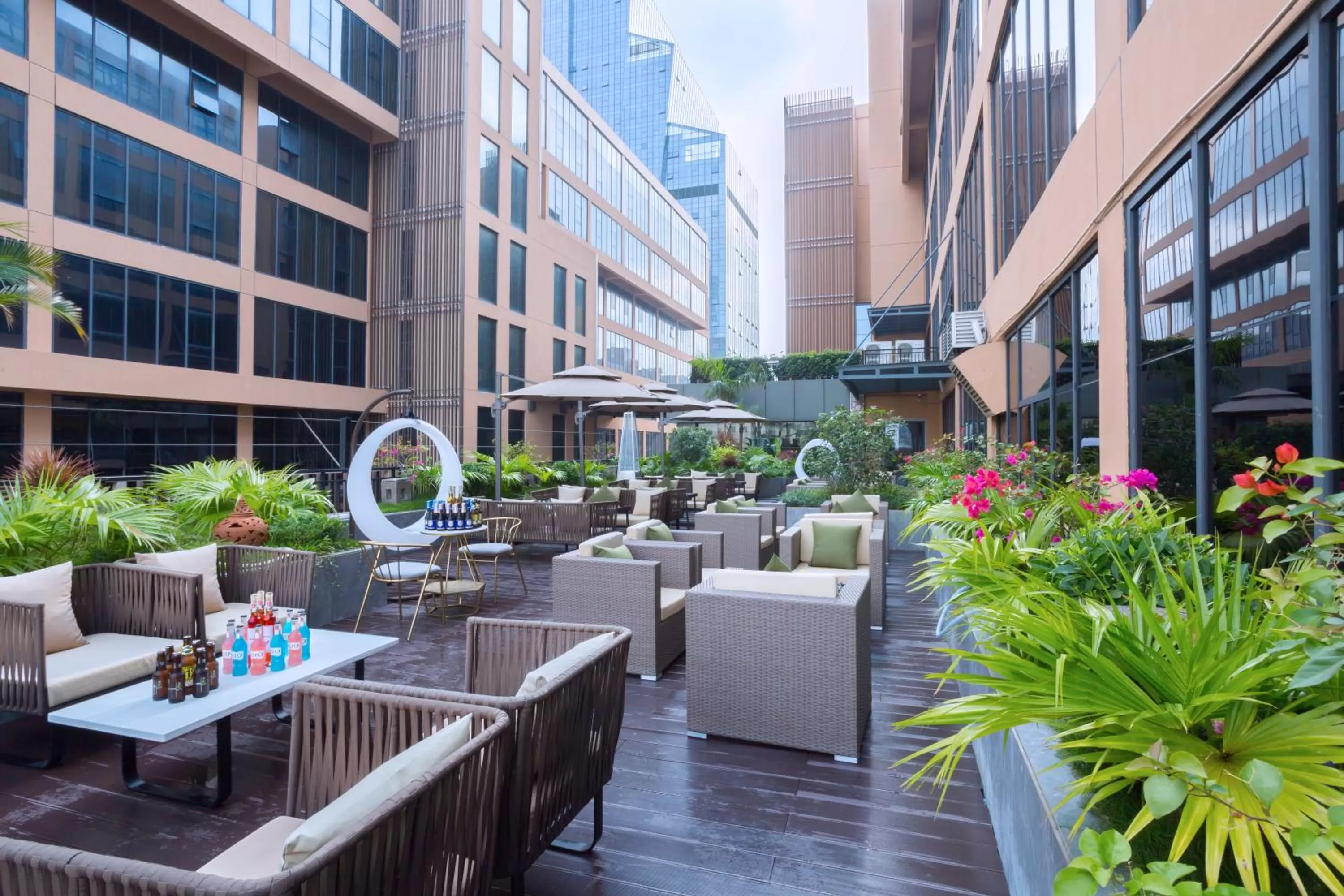 Seating area in Zhuhai Palm Spring Hotel