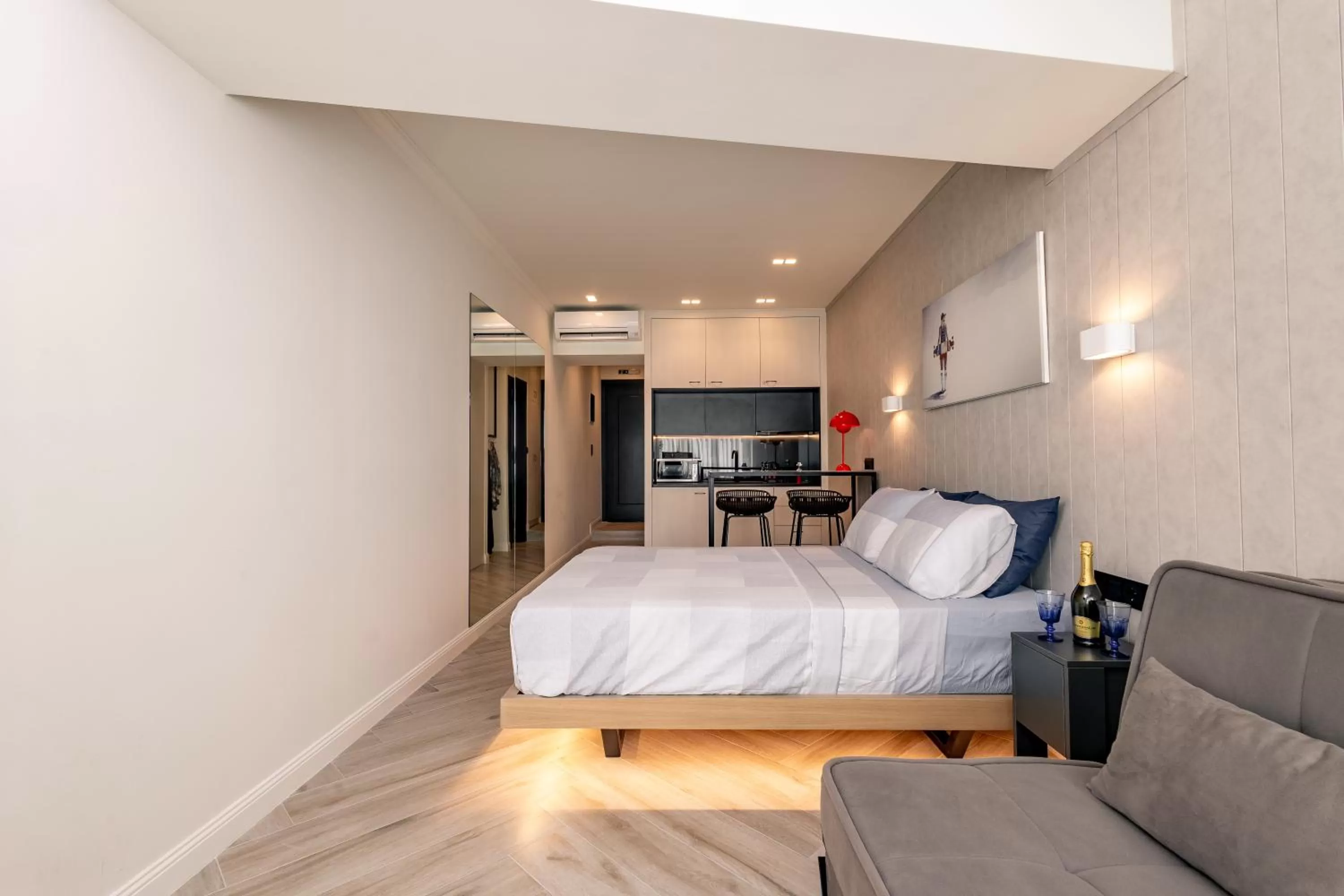 Bedroom in Triple A @ Trendy Psiri - Art & Nightlife