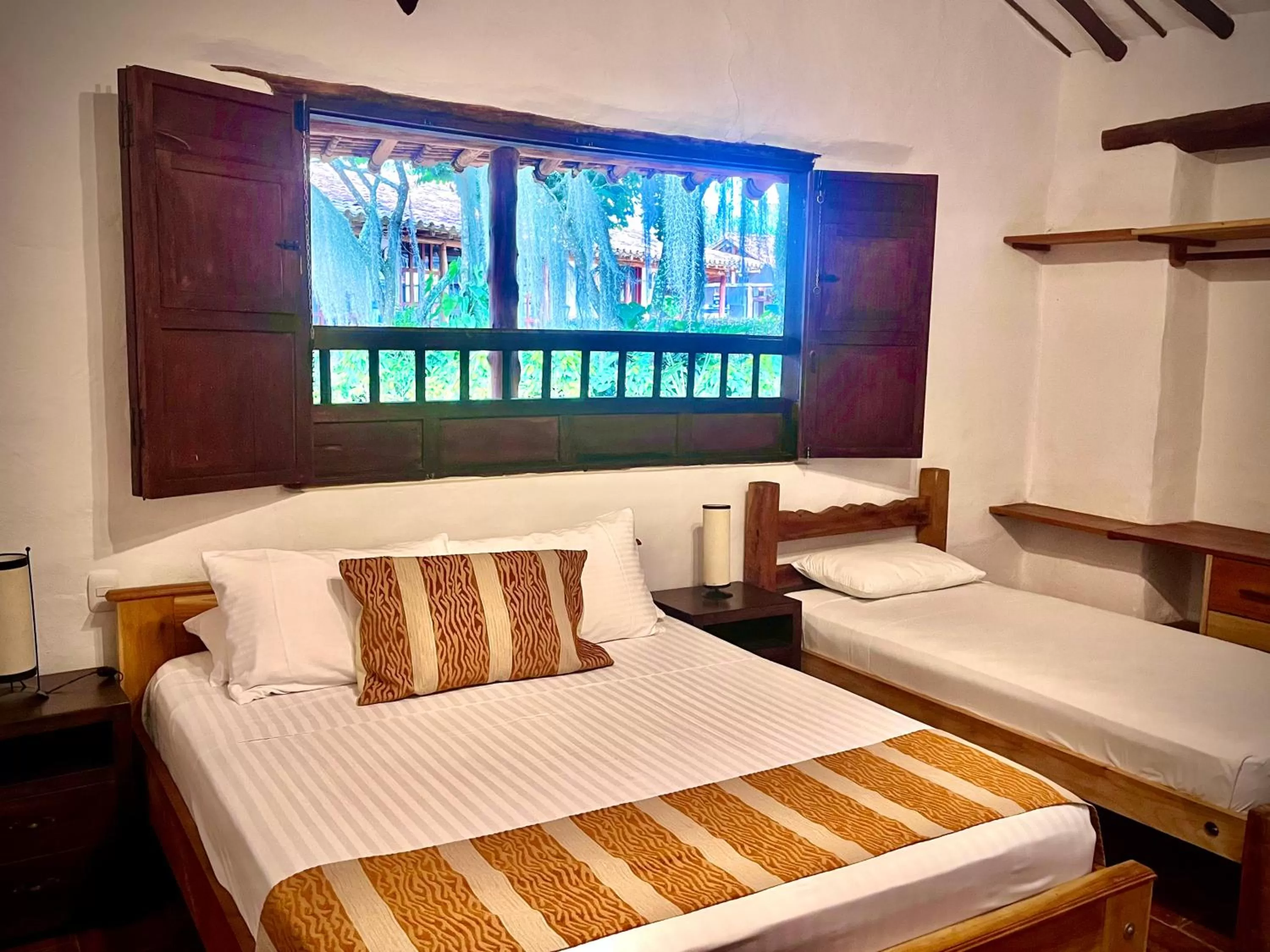 Bed in Hotel Finca Buenos Aires Barichara