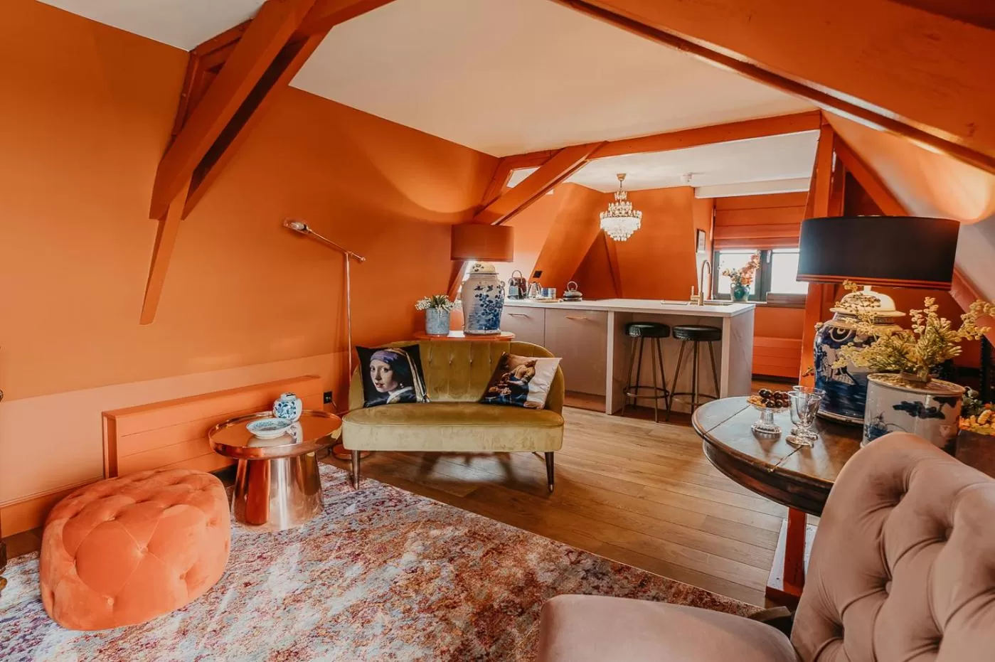 Seating area in Boutique Hotel Zeeuws-Meisje