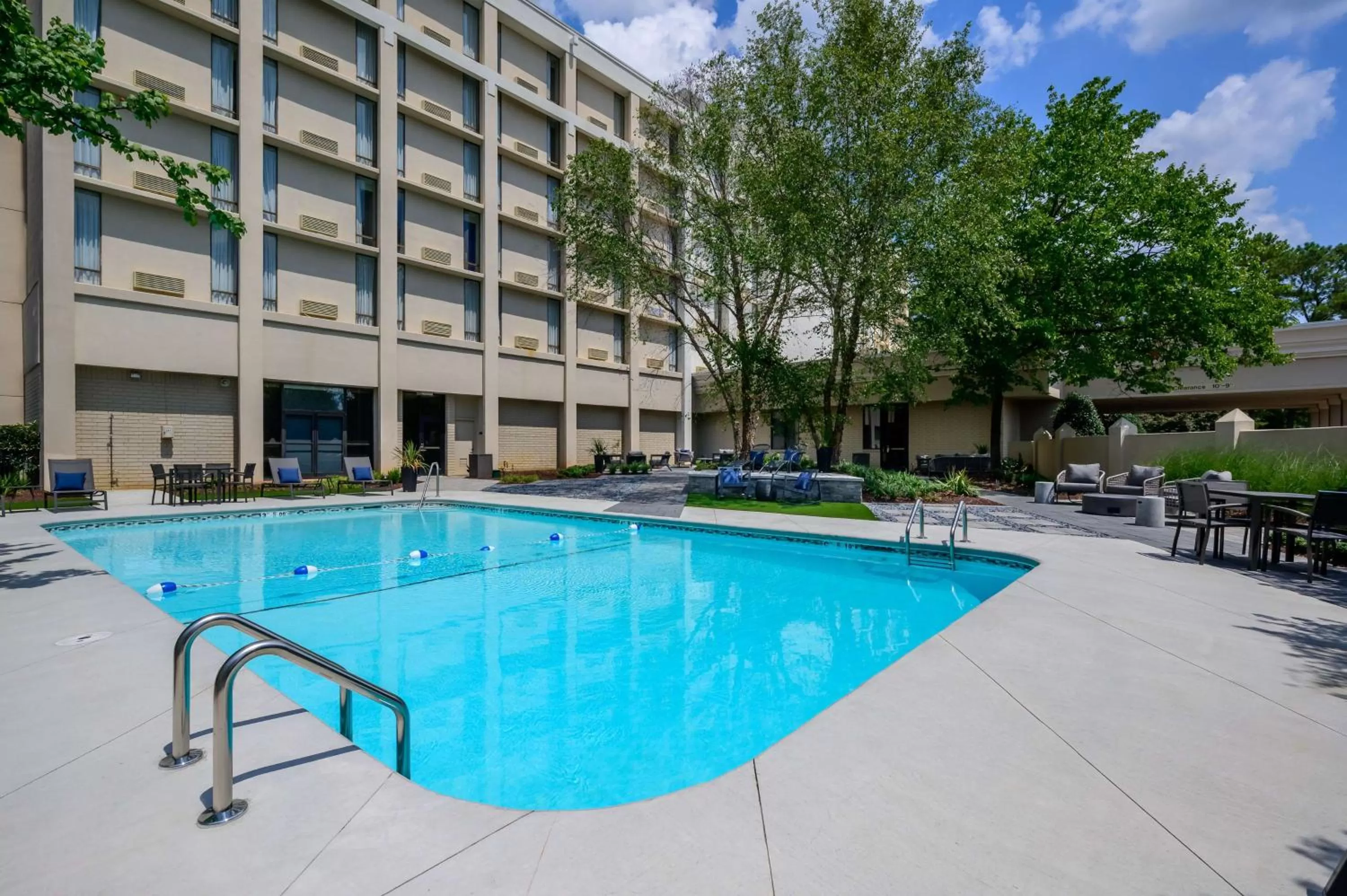 Pool view in DoubleTree by Hilton Raleigh Midtown, NC