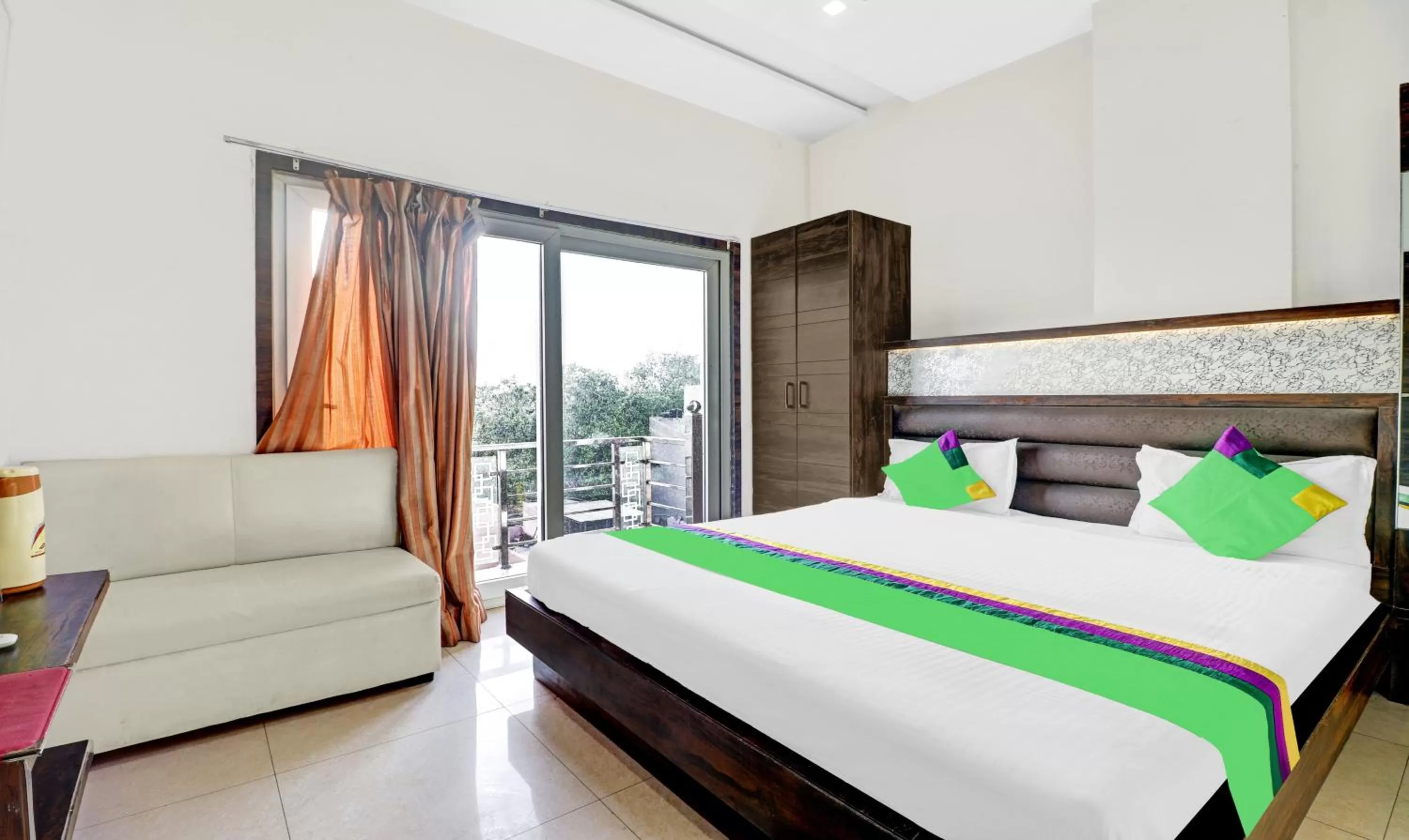 Bedroom, Bed in Itsy By Treebo - Anjali Mahal 500 Mtrs From Mathura Railway Station