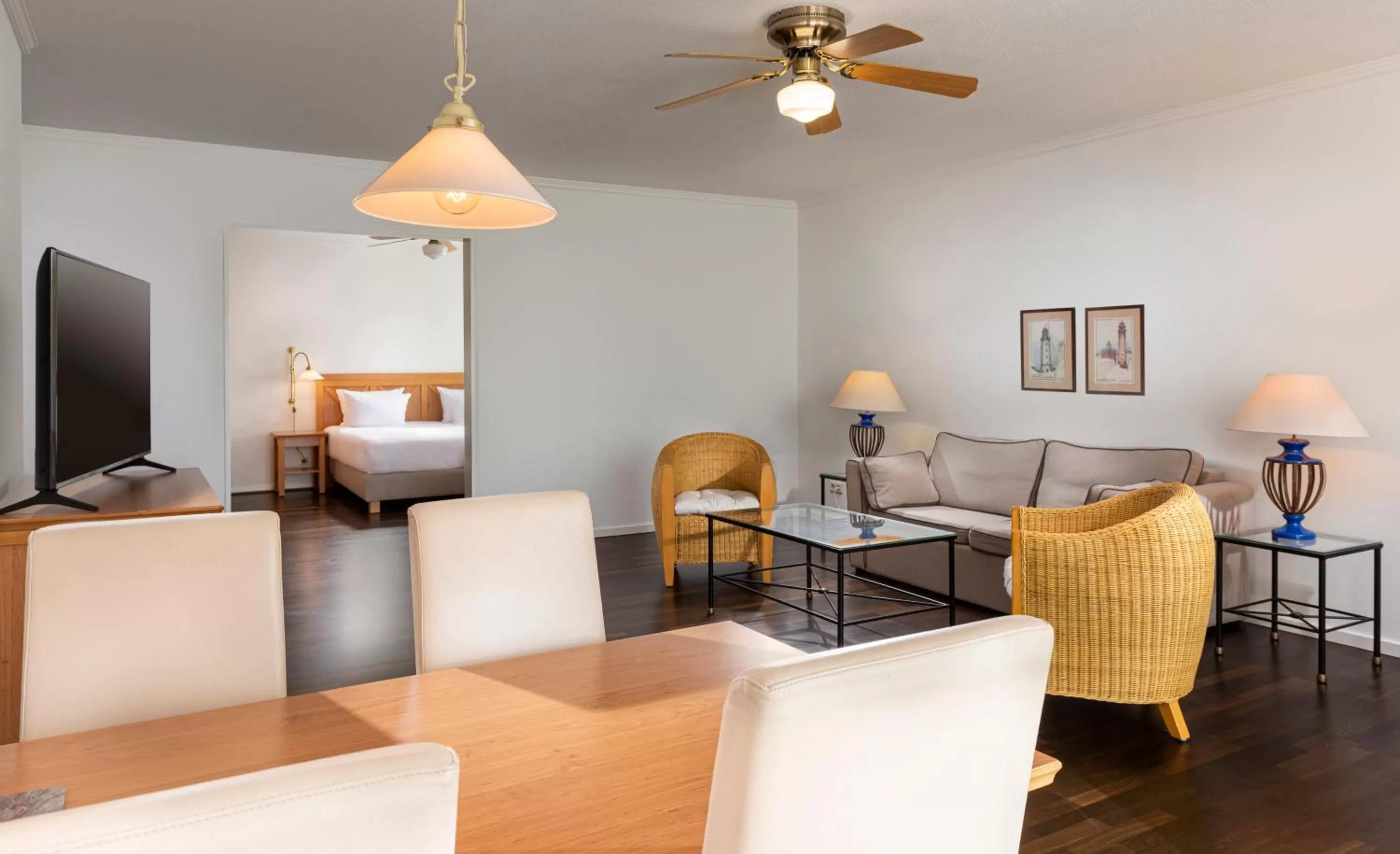 Living room in Precise Resort Rügen Apartments & SPLASH Erlebniswelt