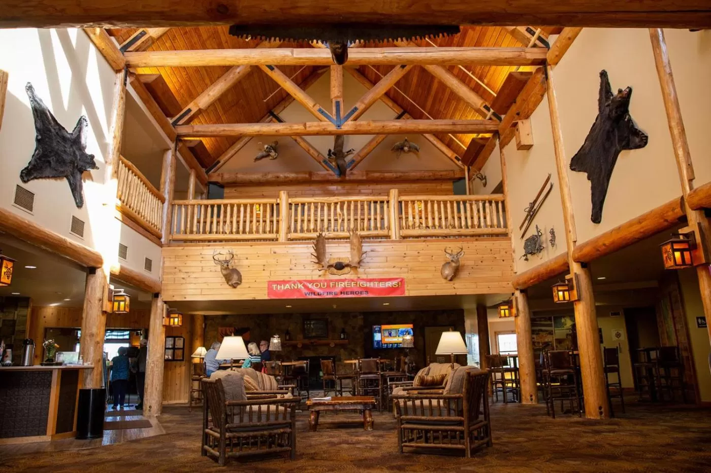 Lobby or reception in Grand Ely Lodge