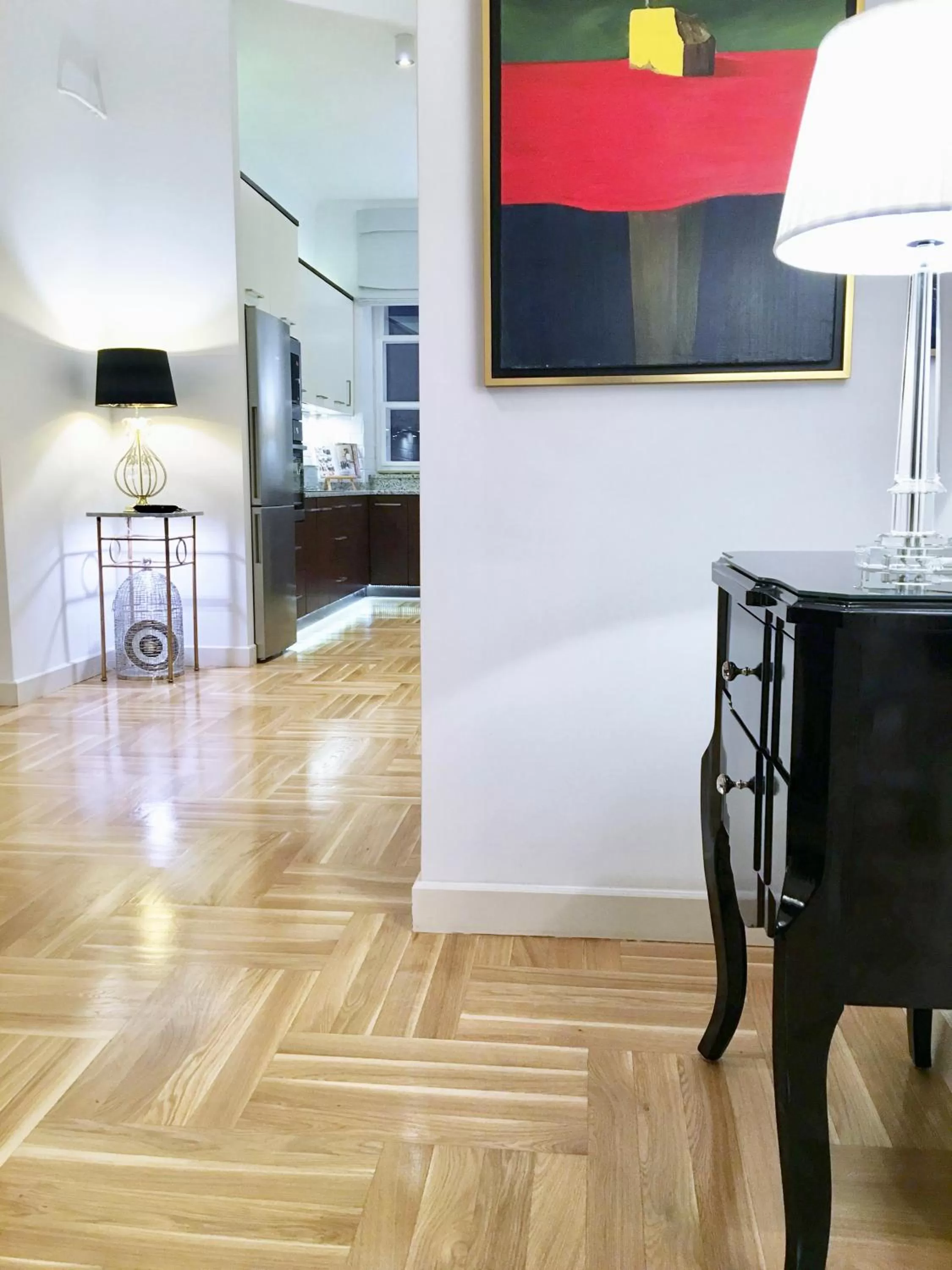Living room in Luxury Apartments MONDRIAN Market Square II