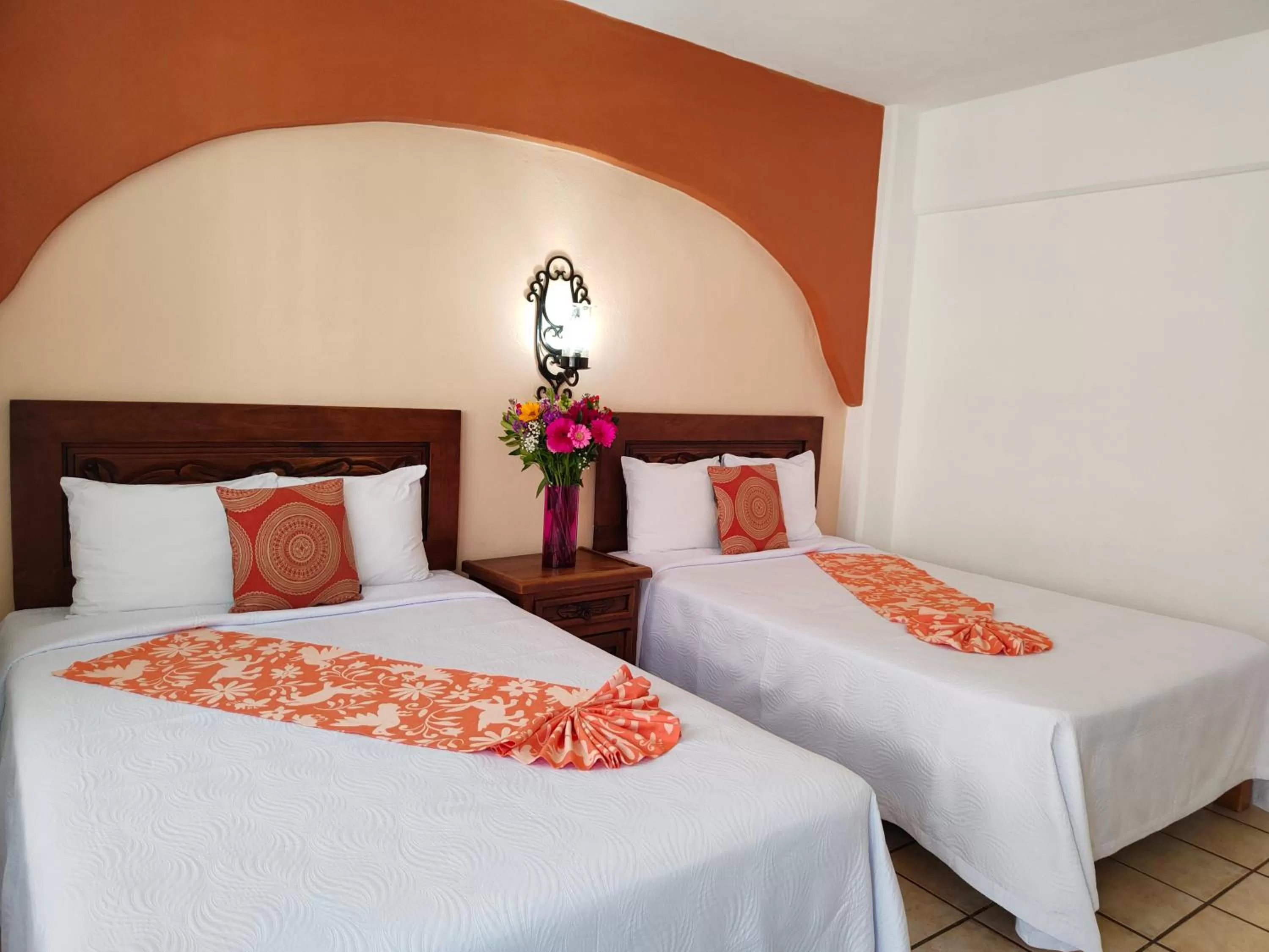 Bed in Hotel El Pescador