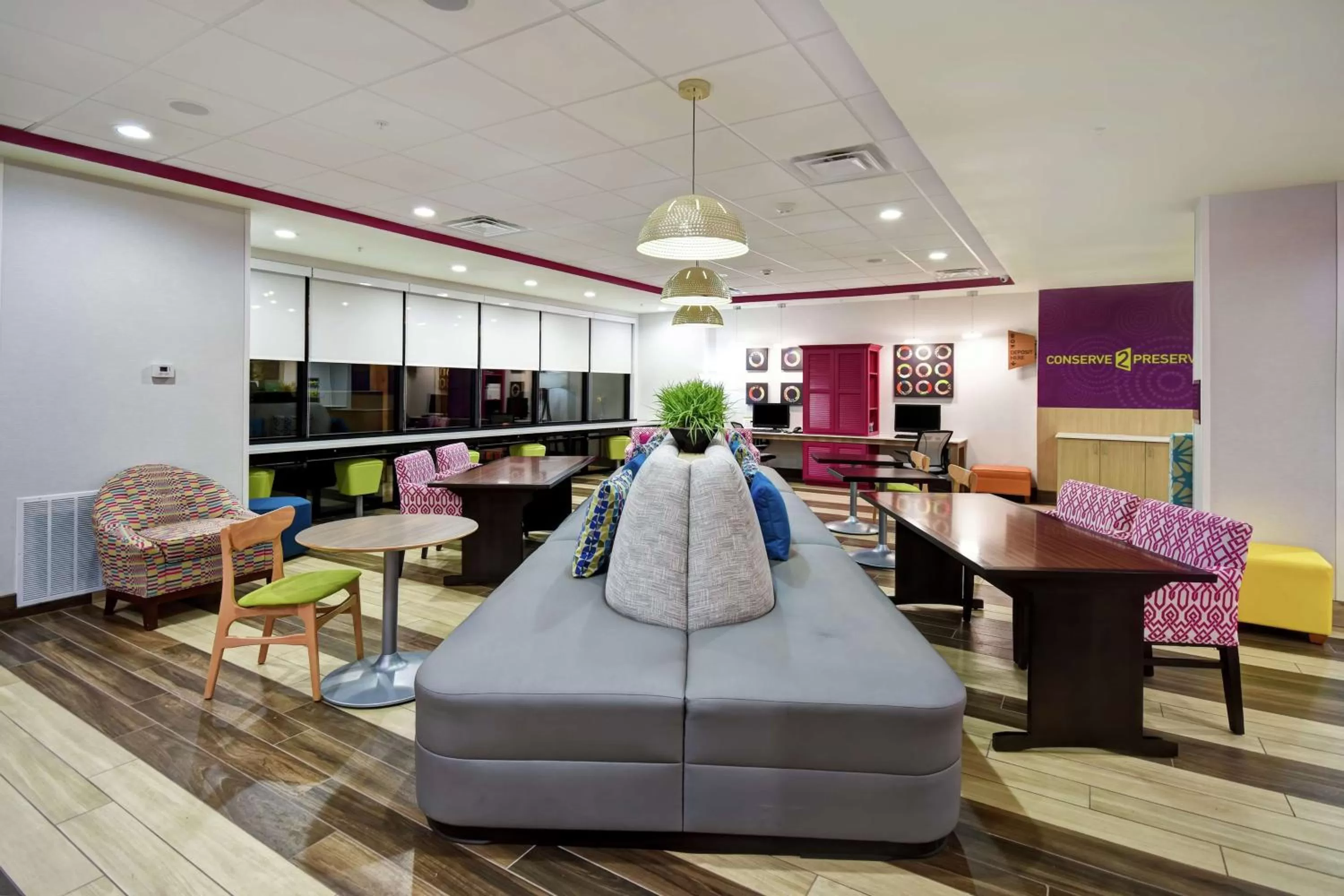 Lobby or reception in Home2 Suites By Hilton Oklahoma City Airport