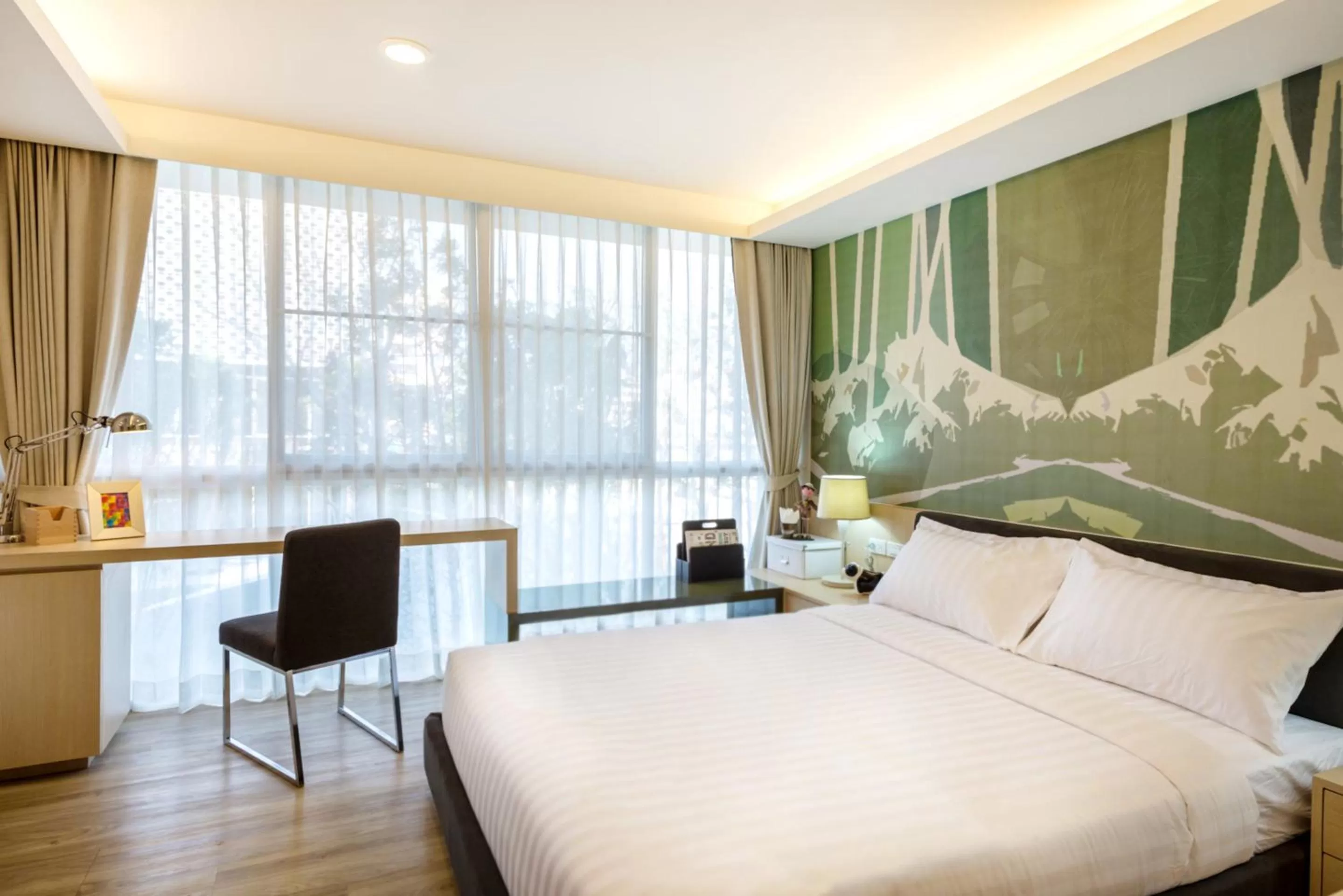 Bed in The Idle Hotel and Residence