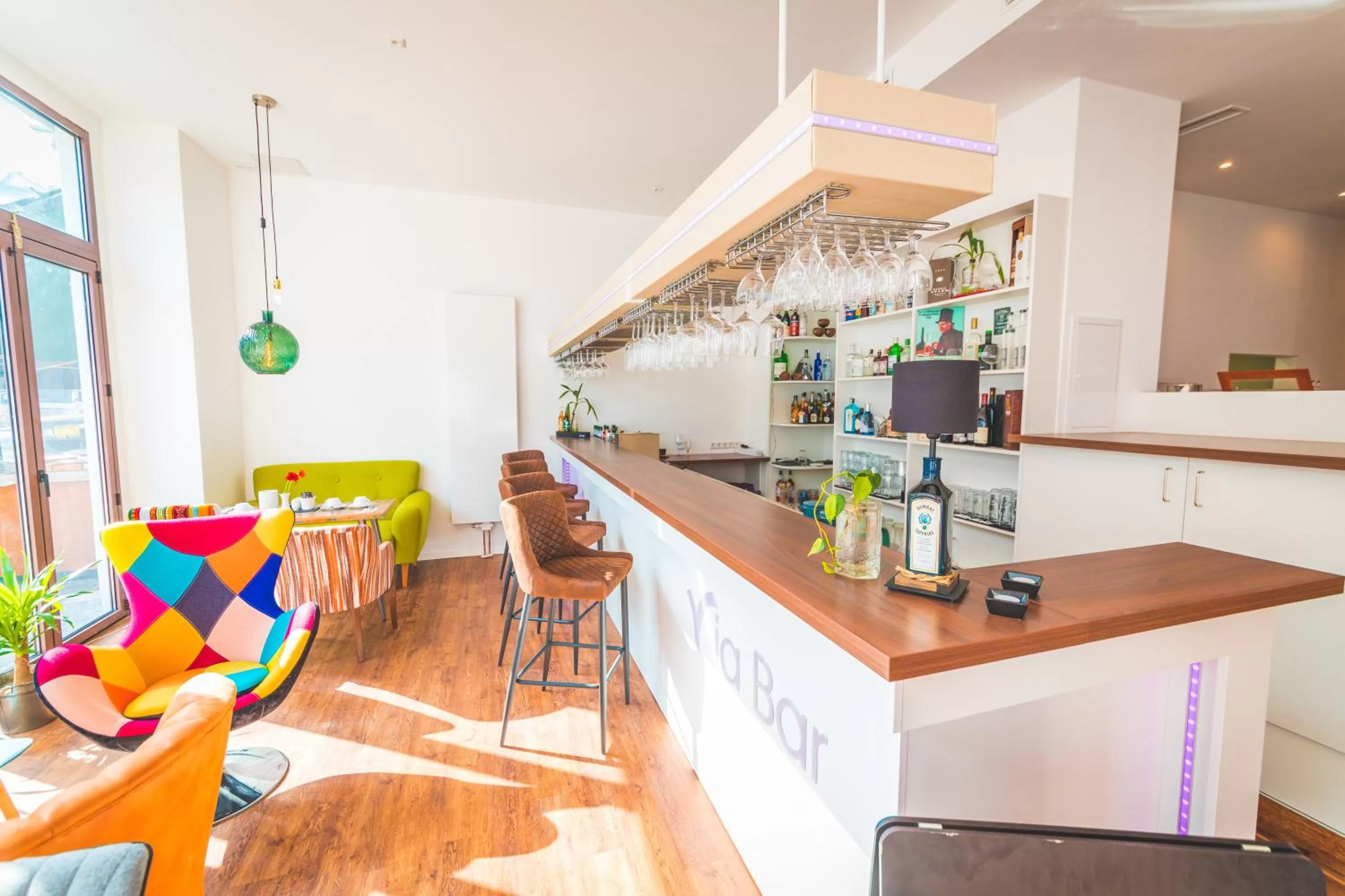 Lounge or bar in Hotel via City Leipzig Mitte