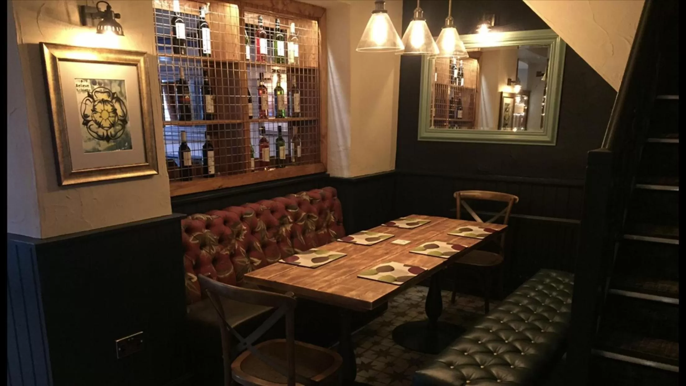 Dining area in The Black Swan Hotel