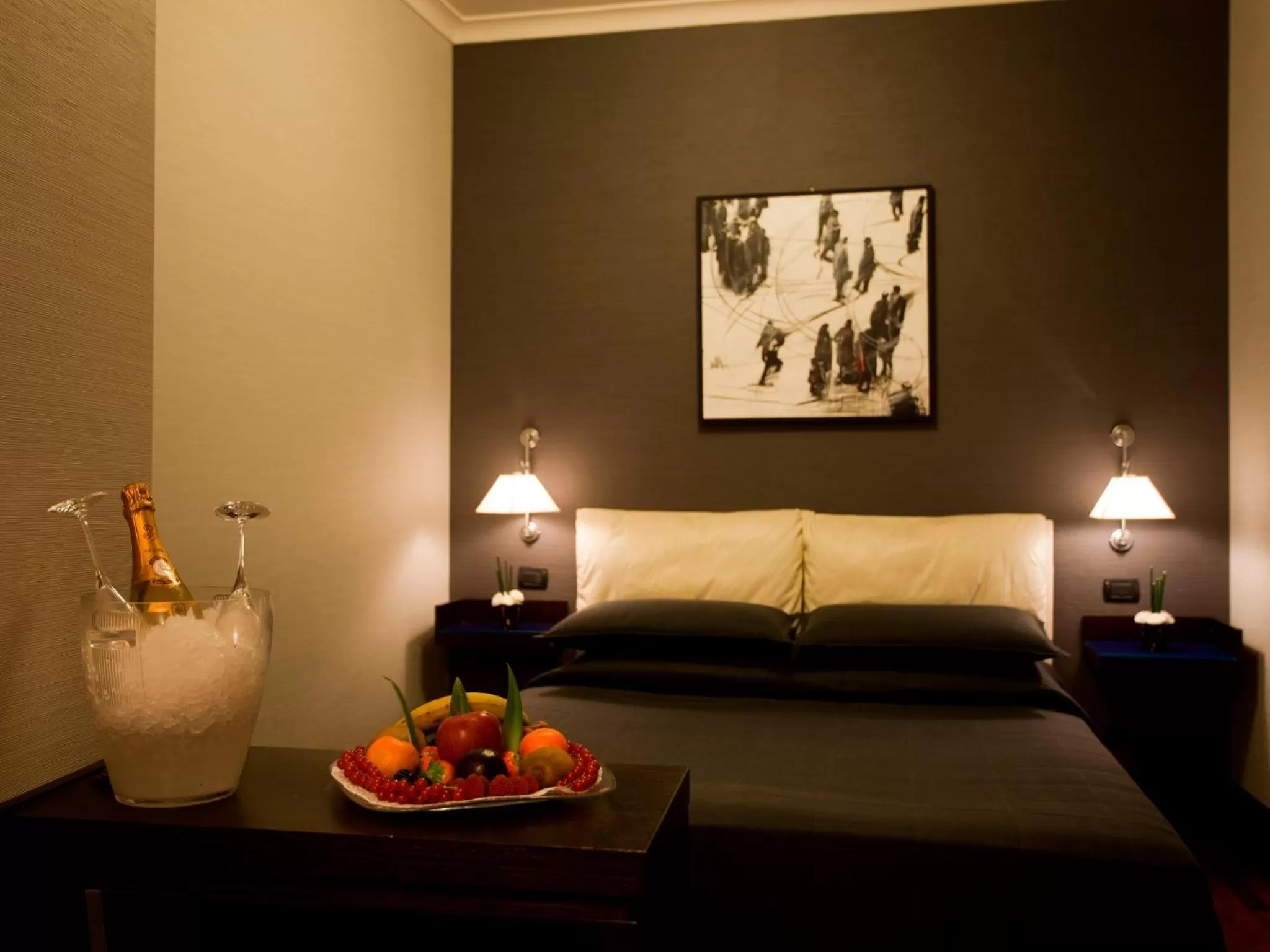 Bed in Hotel Valadier