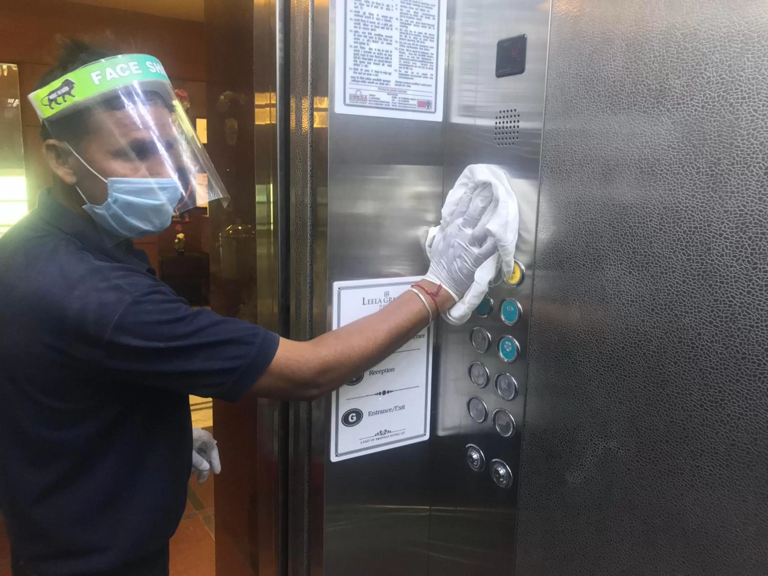 Staff in Hotel Leela Grande