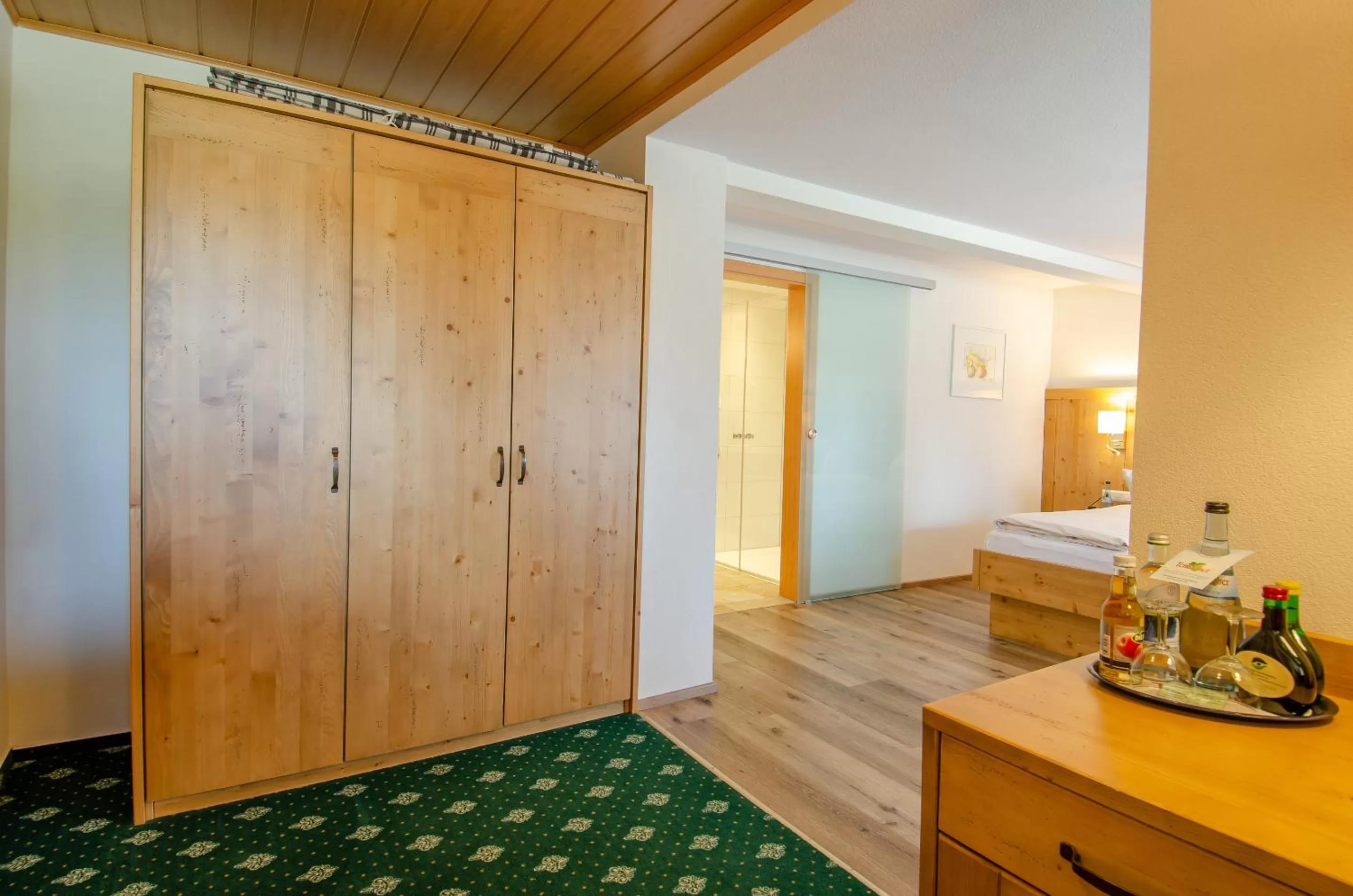 Living room, Bed in Landhaus Lauble