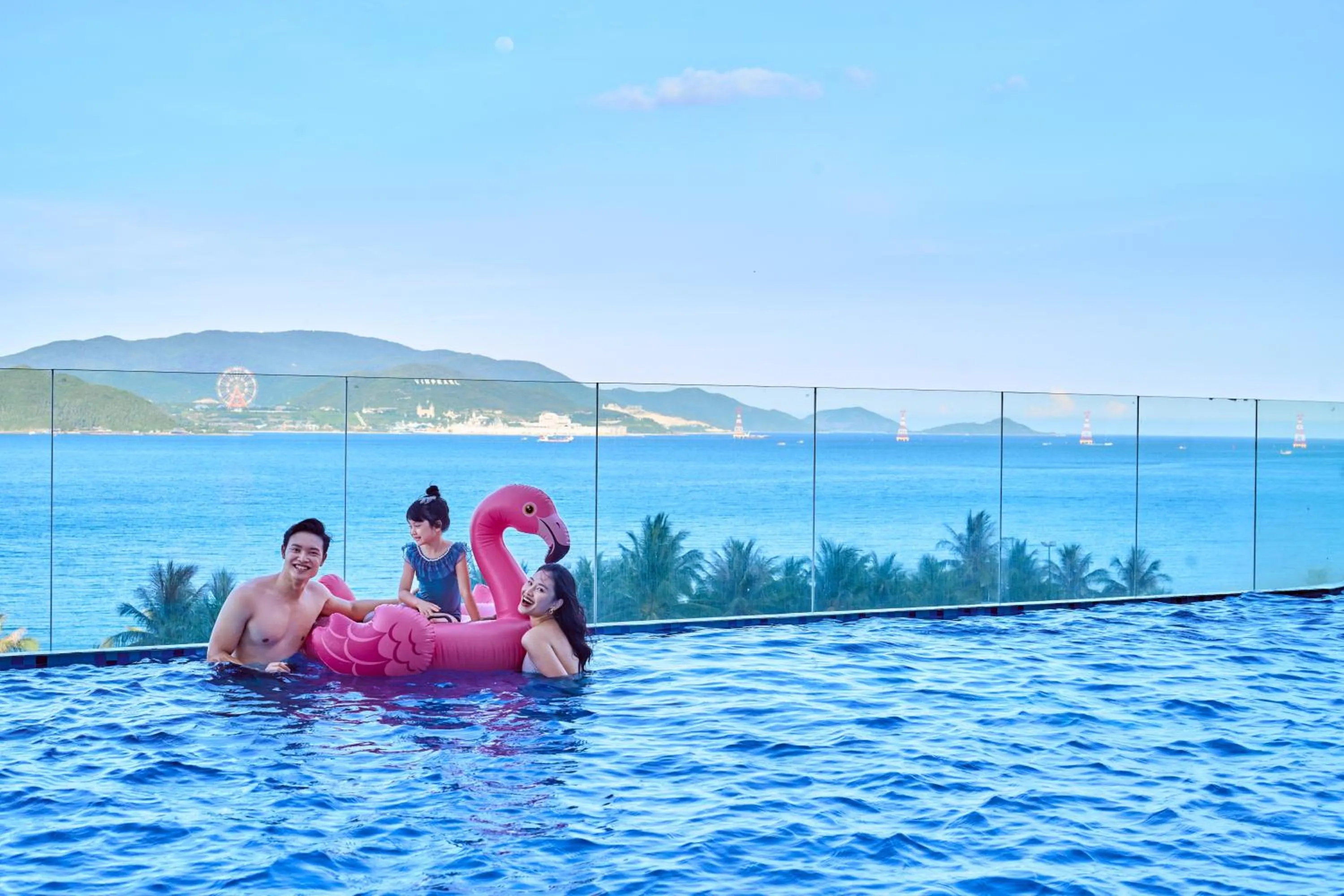 Pool view in Vinpearl Beachfront Nha Trang