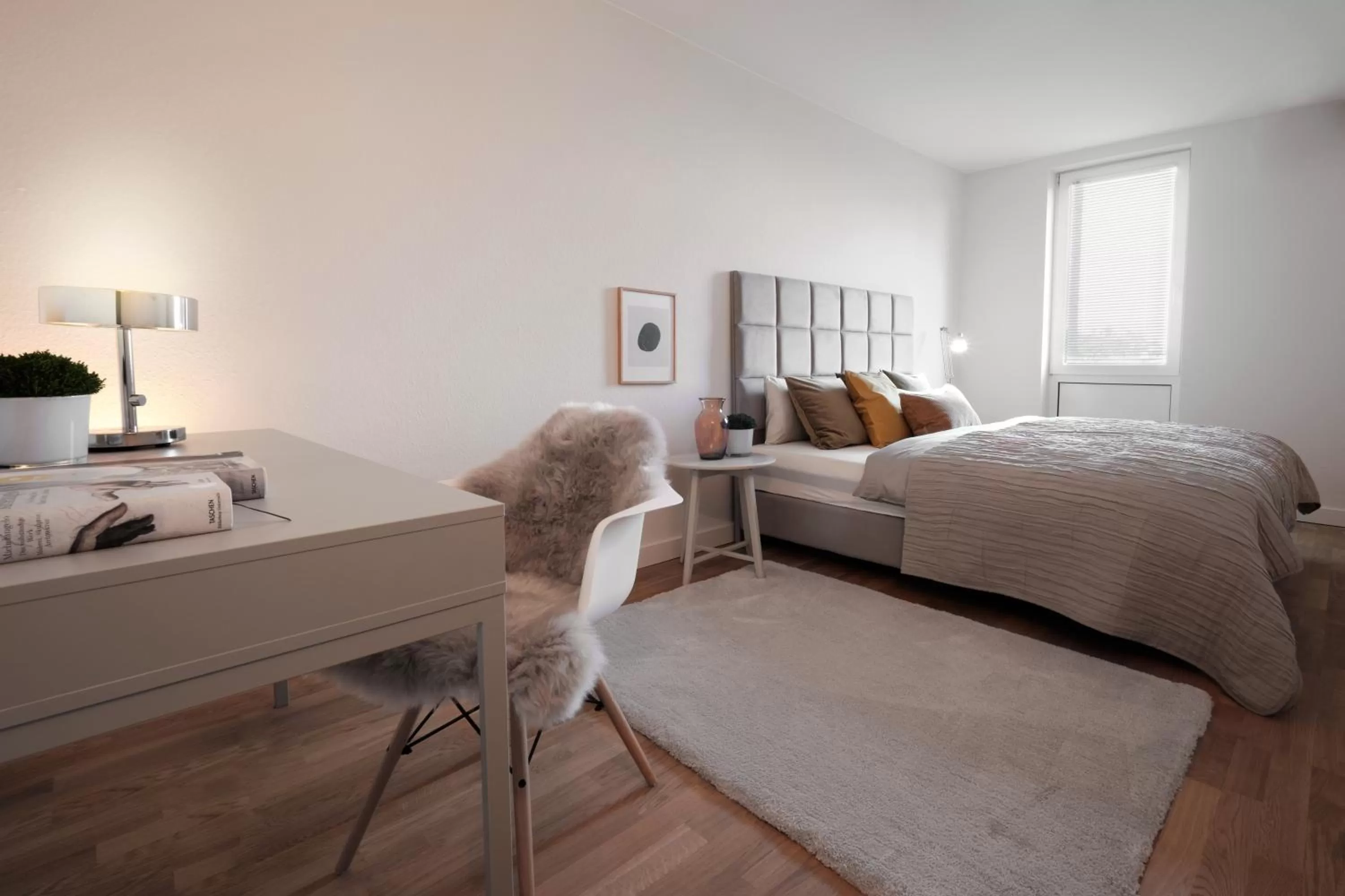 Bed in SAXX Apartments Leipzig