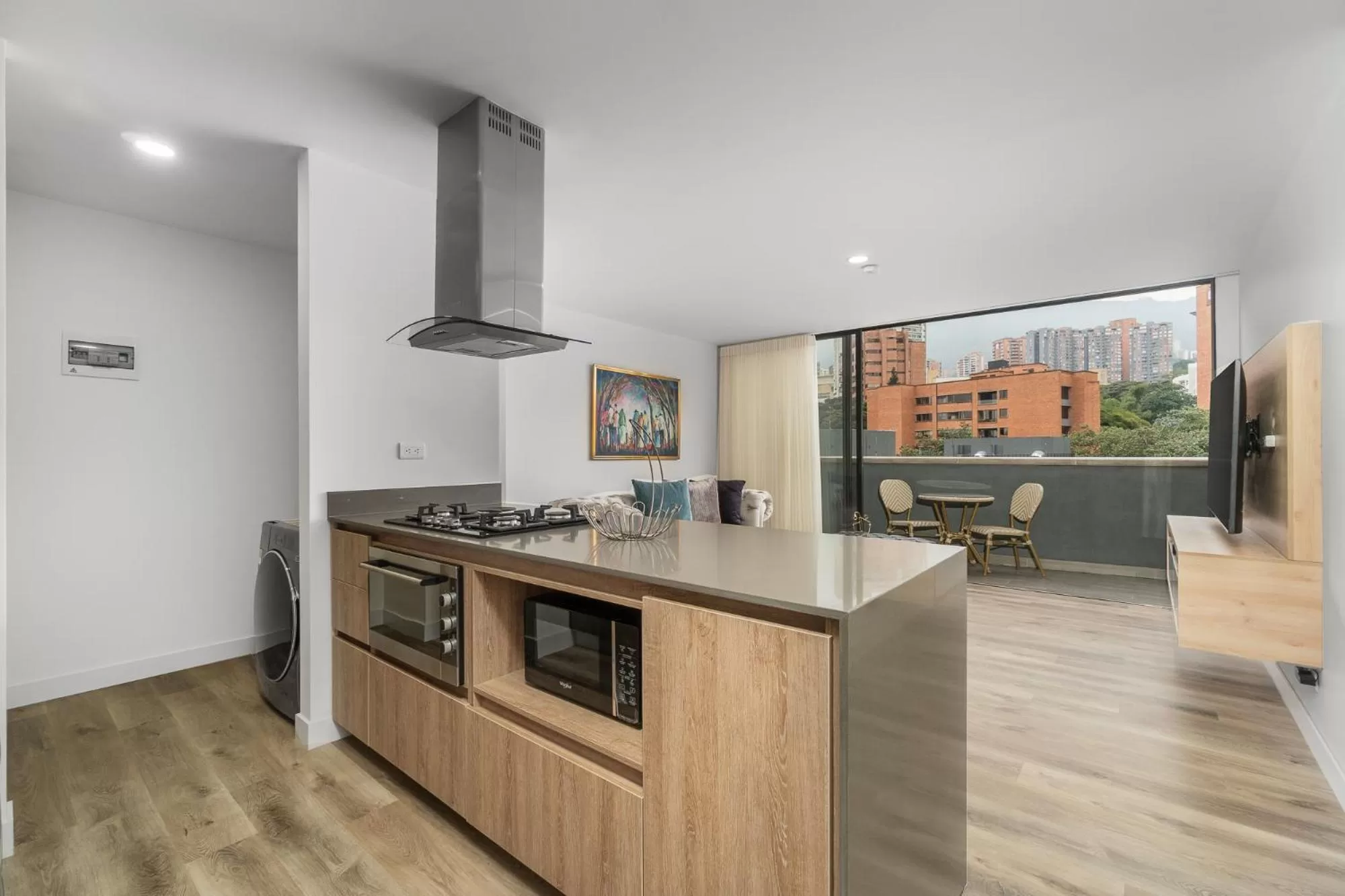 Kitchen or kitchenette in Apartamentos Go Living & Suites by HOUSY HOST