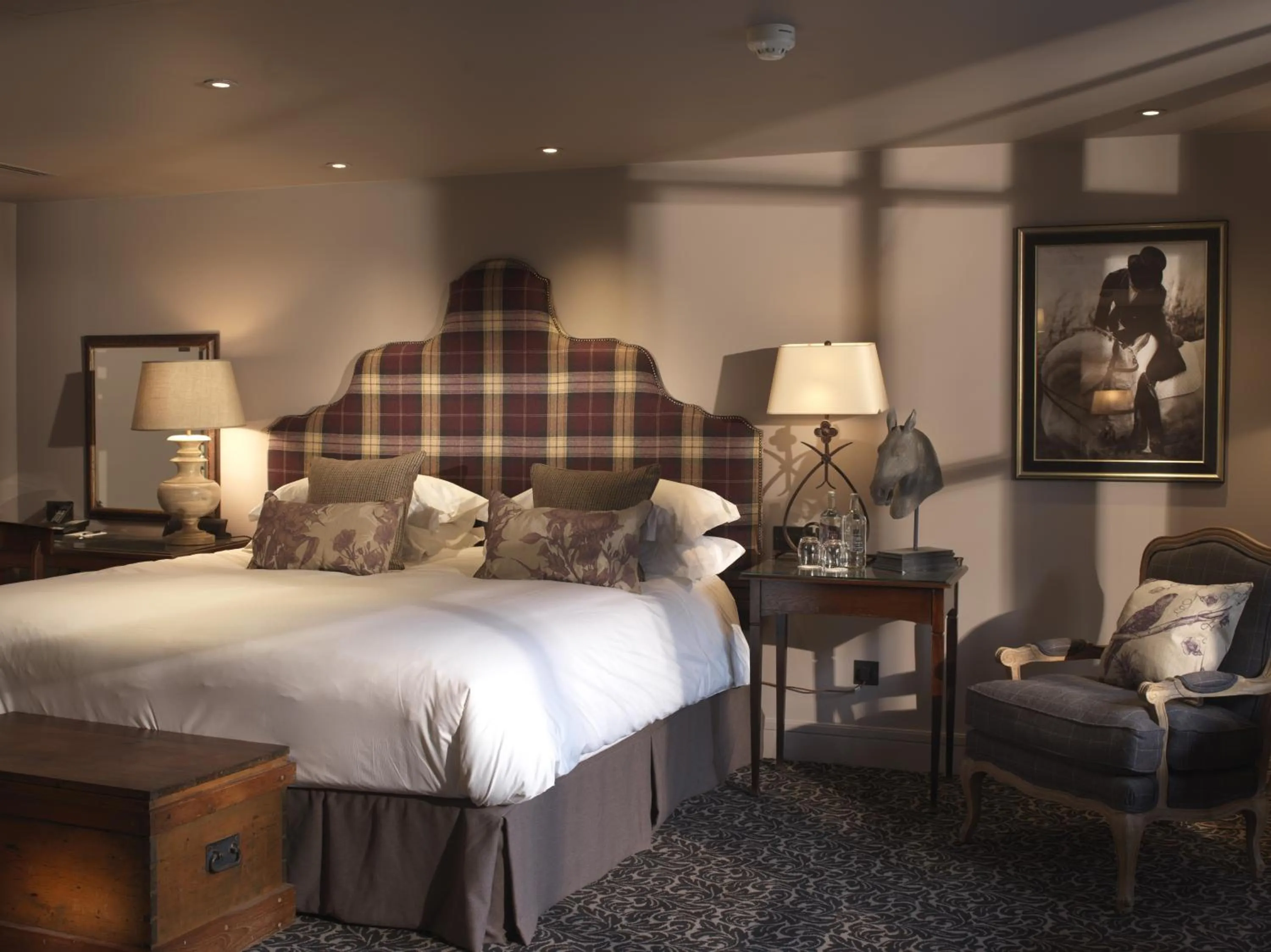 Bed in The Lygon Arms - an Iconic Luxury Hotel