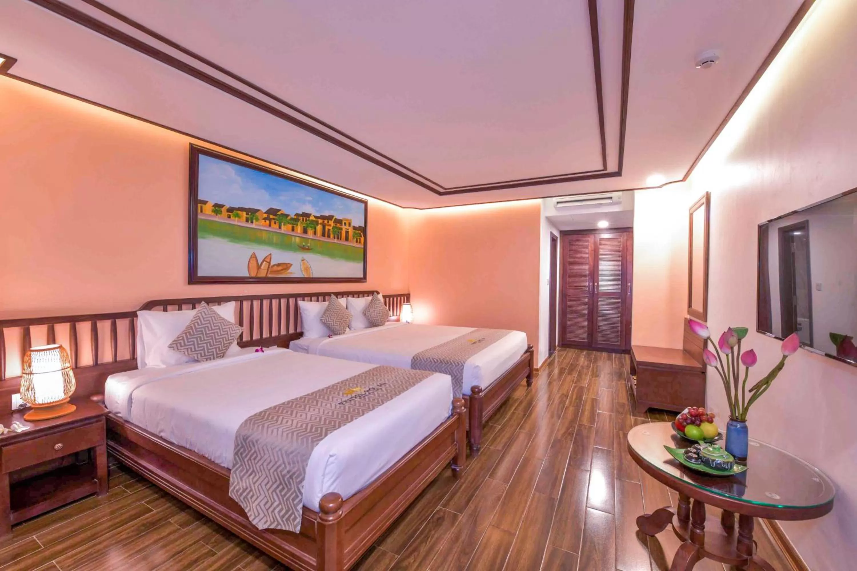 Bed in Fivitel Hoi An Hotel