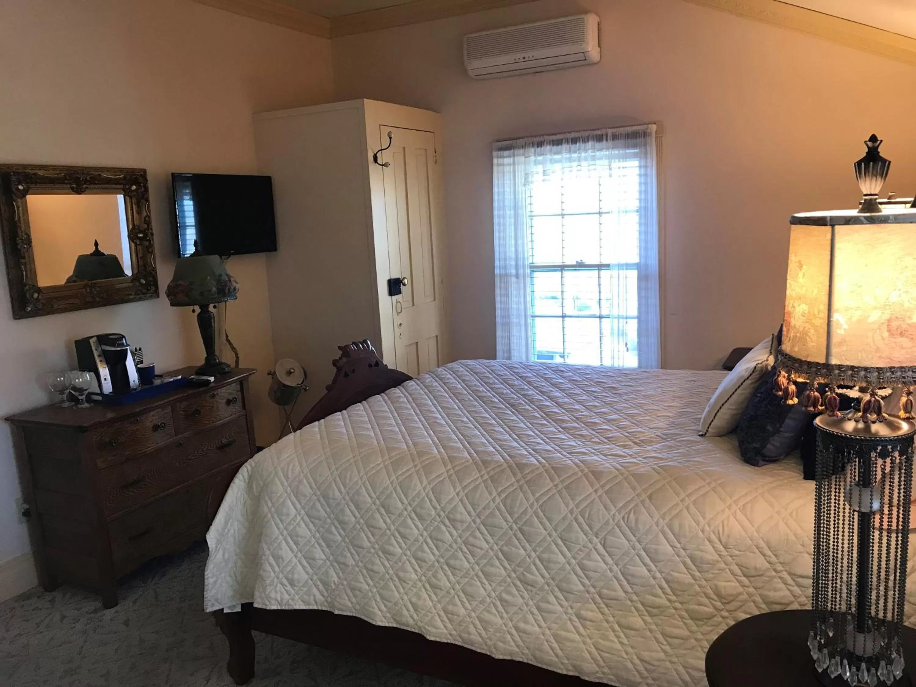 Bed in Elaine's Cape May Boutique Hotel