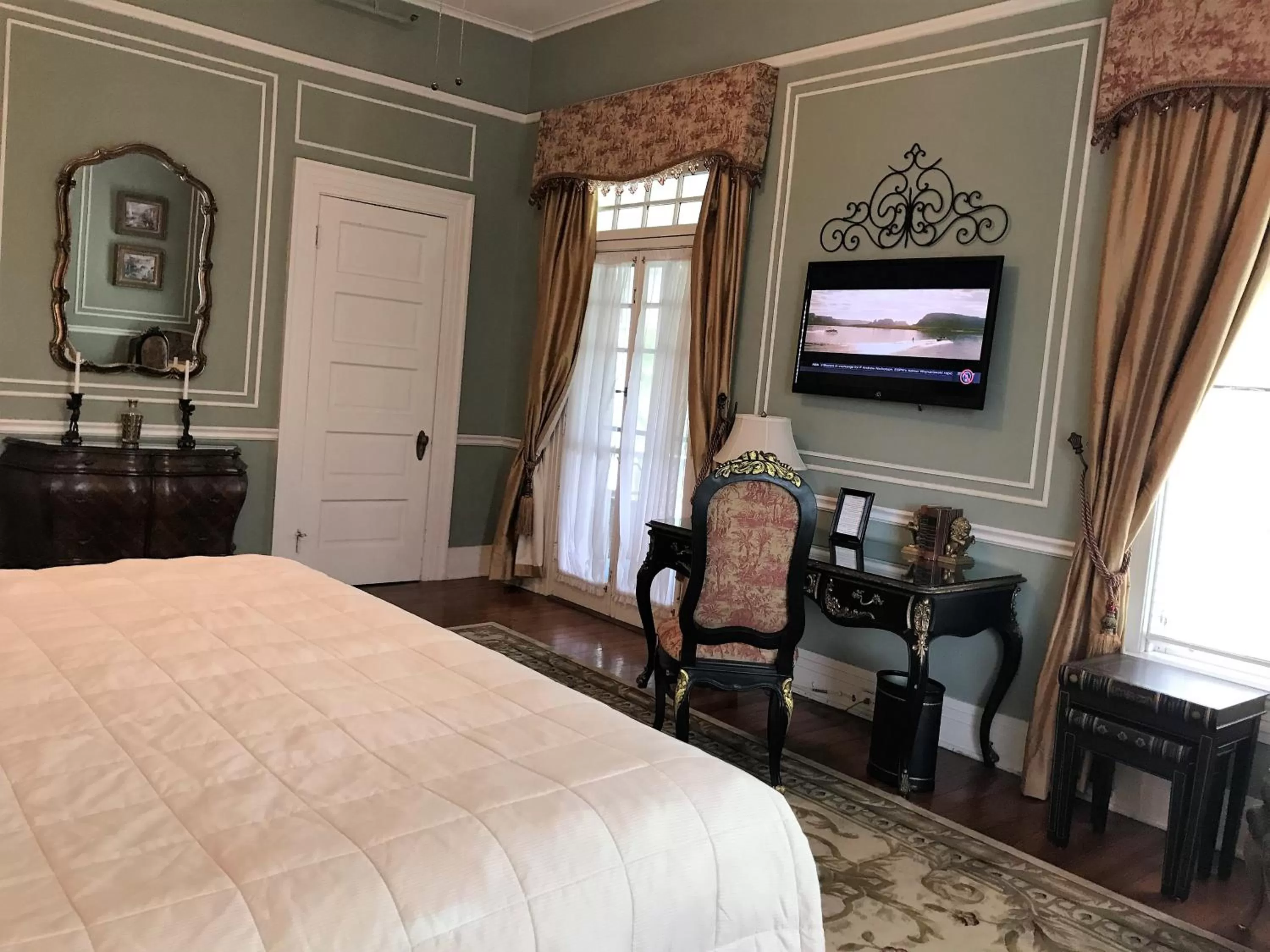 TV/Entertainment Center in Historic Michabelle Inn