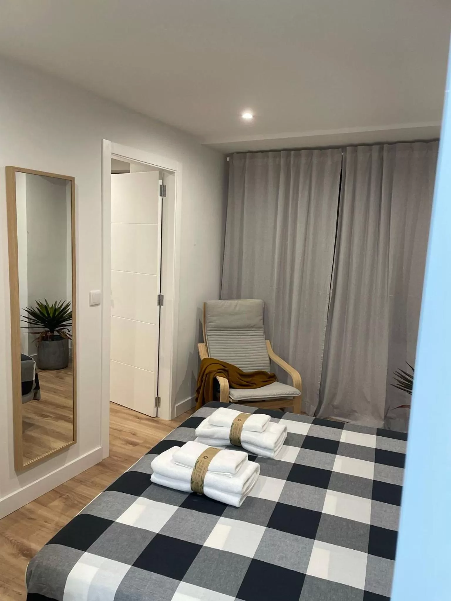 Bed in Hotel Bienvenidos Rooms Xàtiva