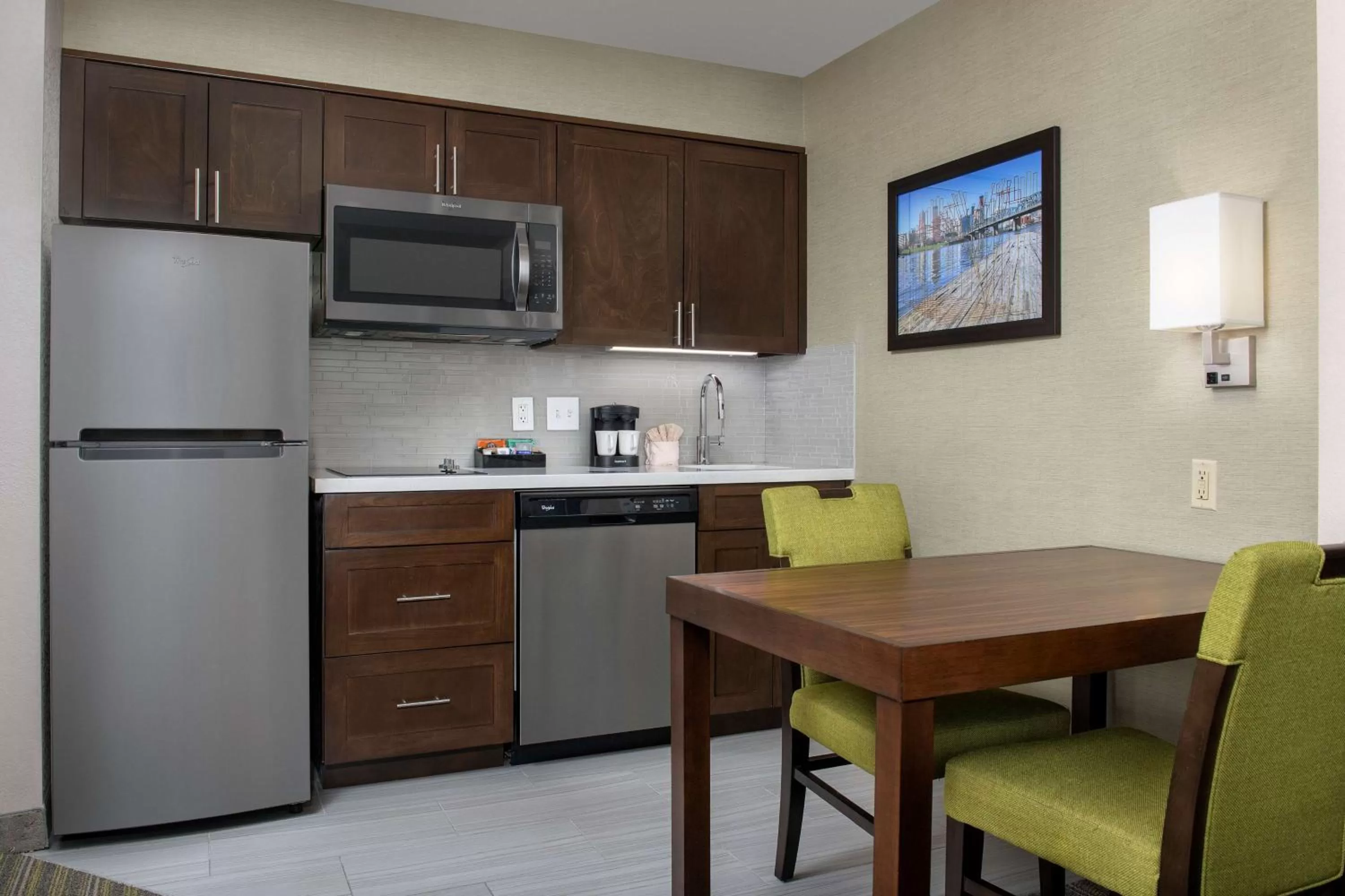 Kitchen or kitchenette in Homewood Suites Hillsboro Beaverton