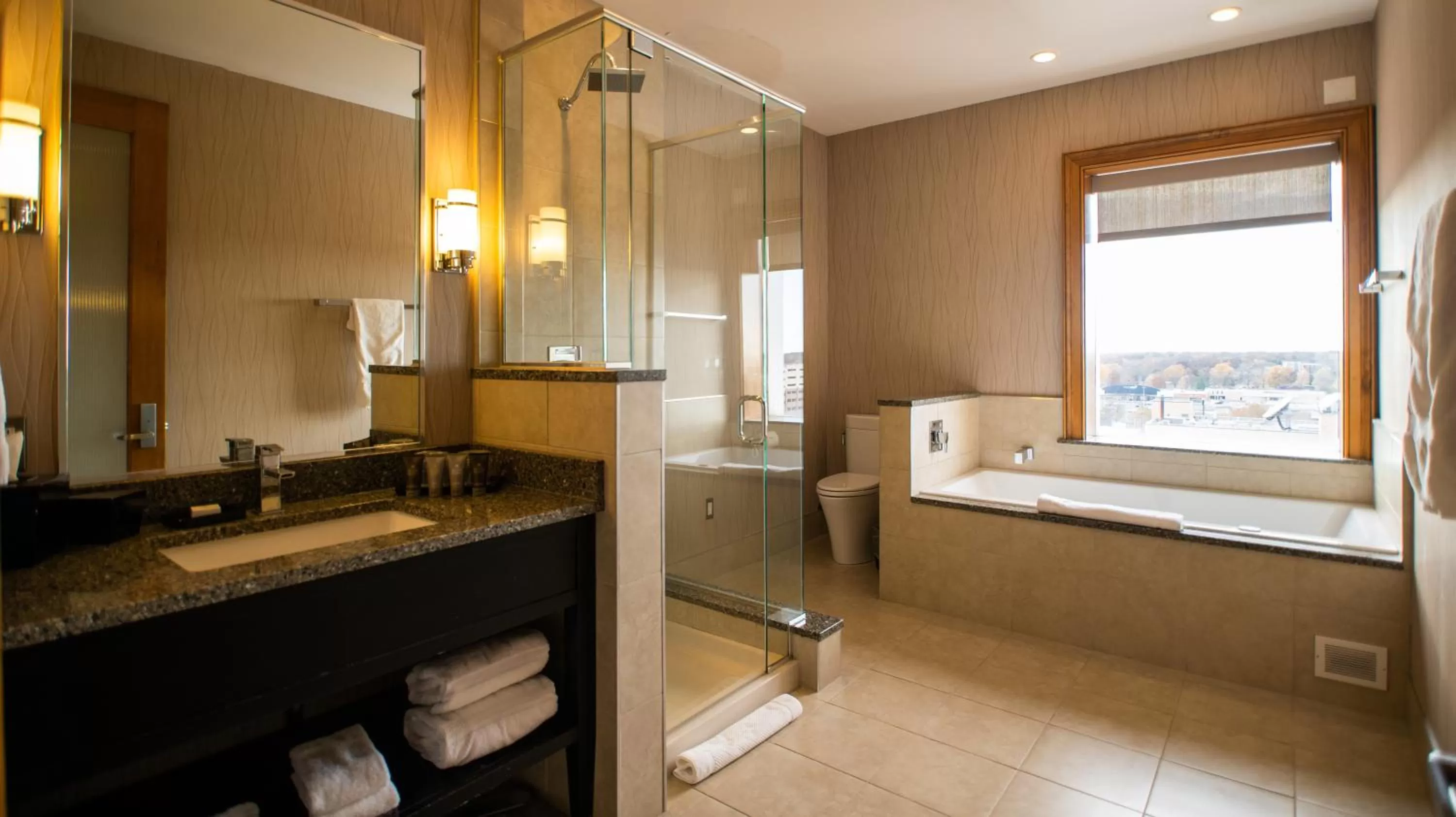 Bathroom in voco The Tiger Hotel, Columbia, MO by IHG