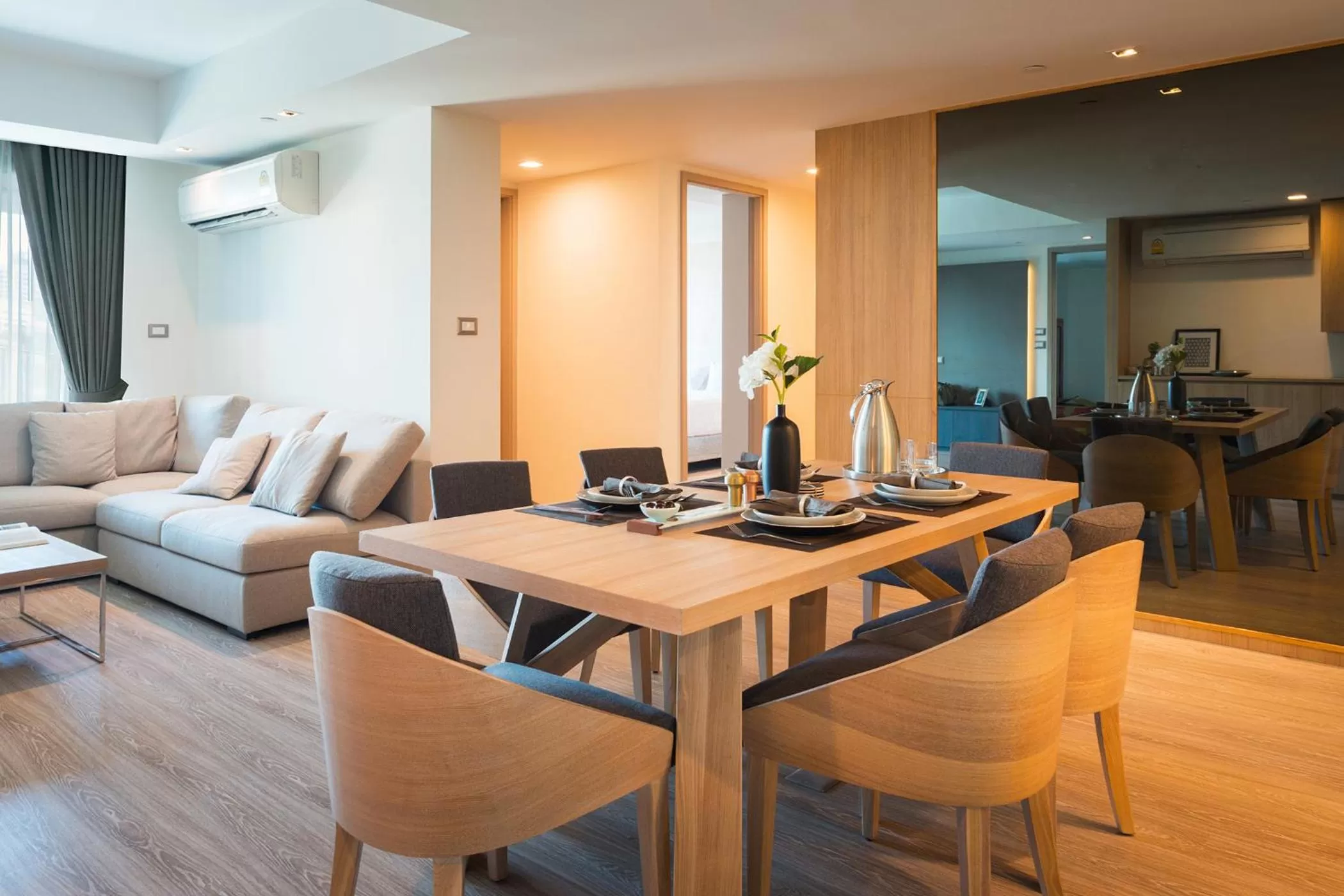 Dining area in Somerset Ekamai Bangkok