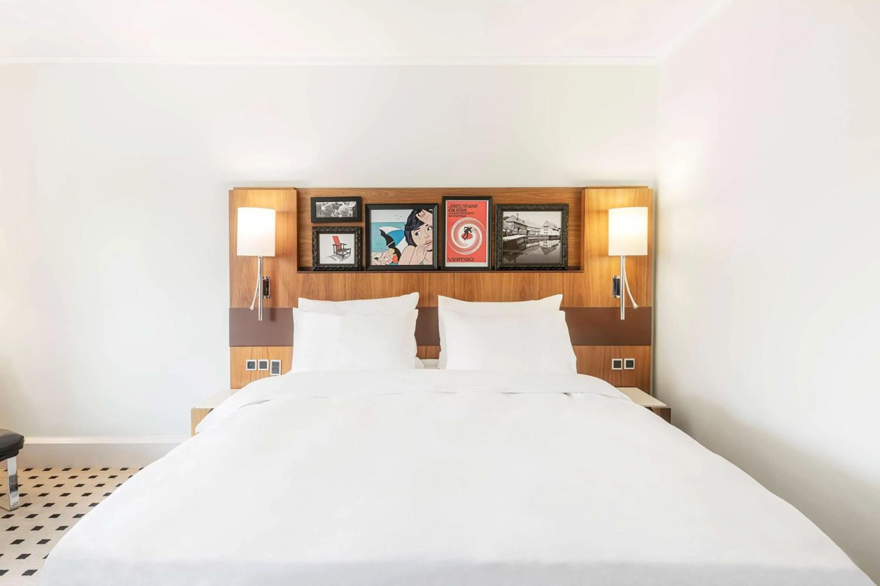 Bed in Radisson Blu Scandinavia Hotel Aarhus