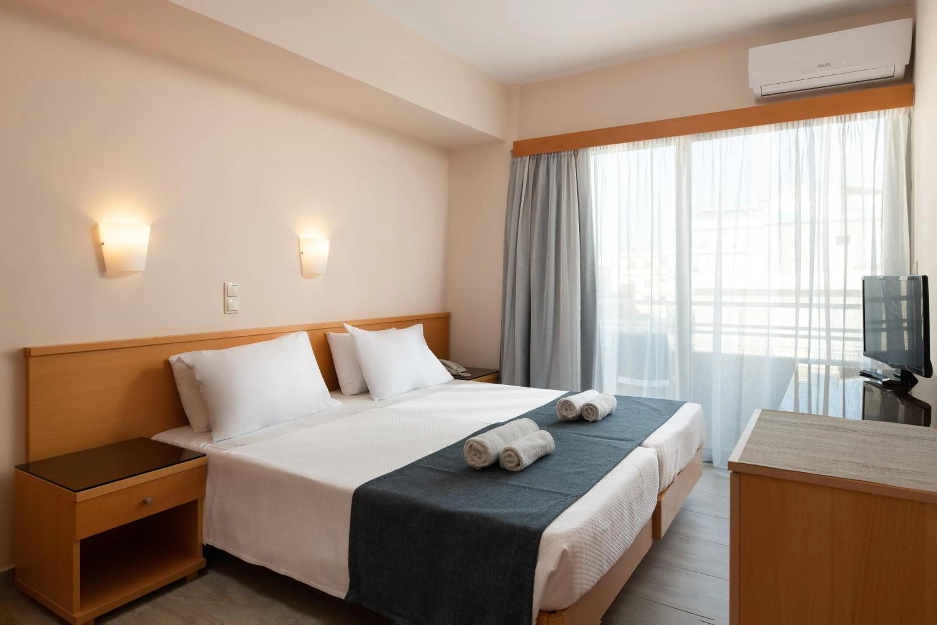 Bed in Nafsika Hotel