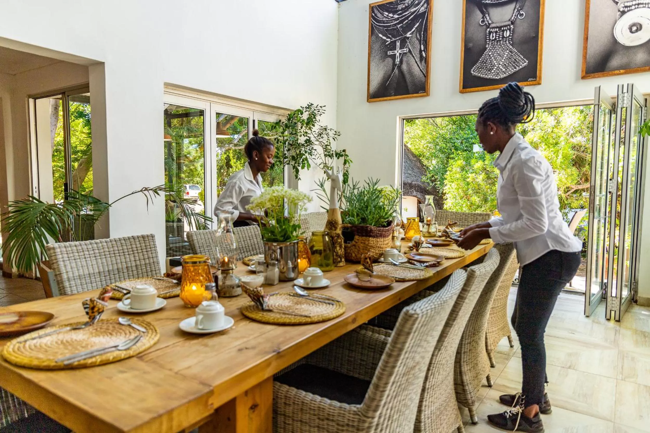 Staff in Out of Africa Town Lodge