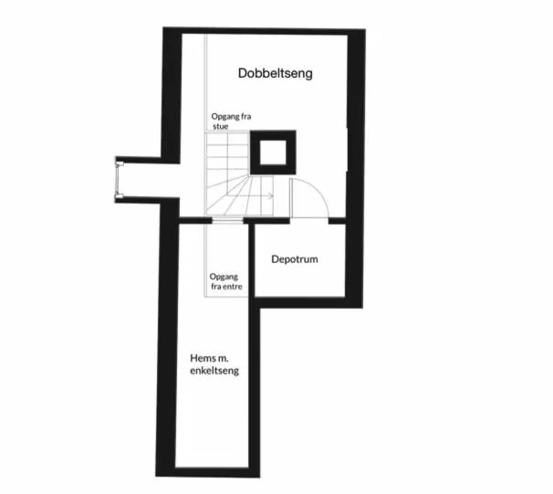 Floor plan in Hørhavegården B&B