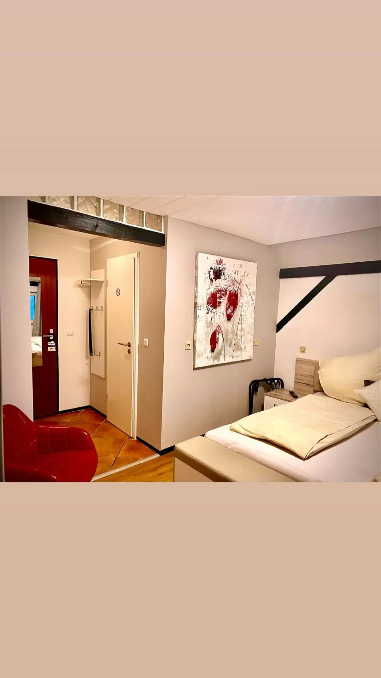 Bedroom, Bed in Landhaus Pohlhof