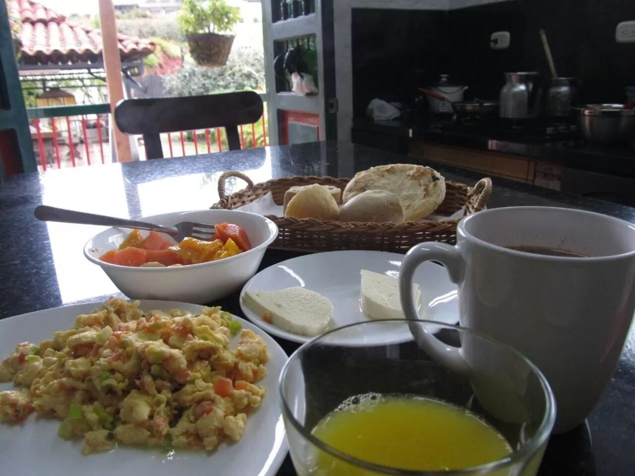 Dining area in Finca Campestre La Adelita B&B