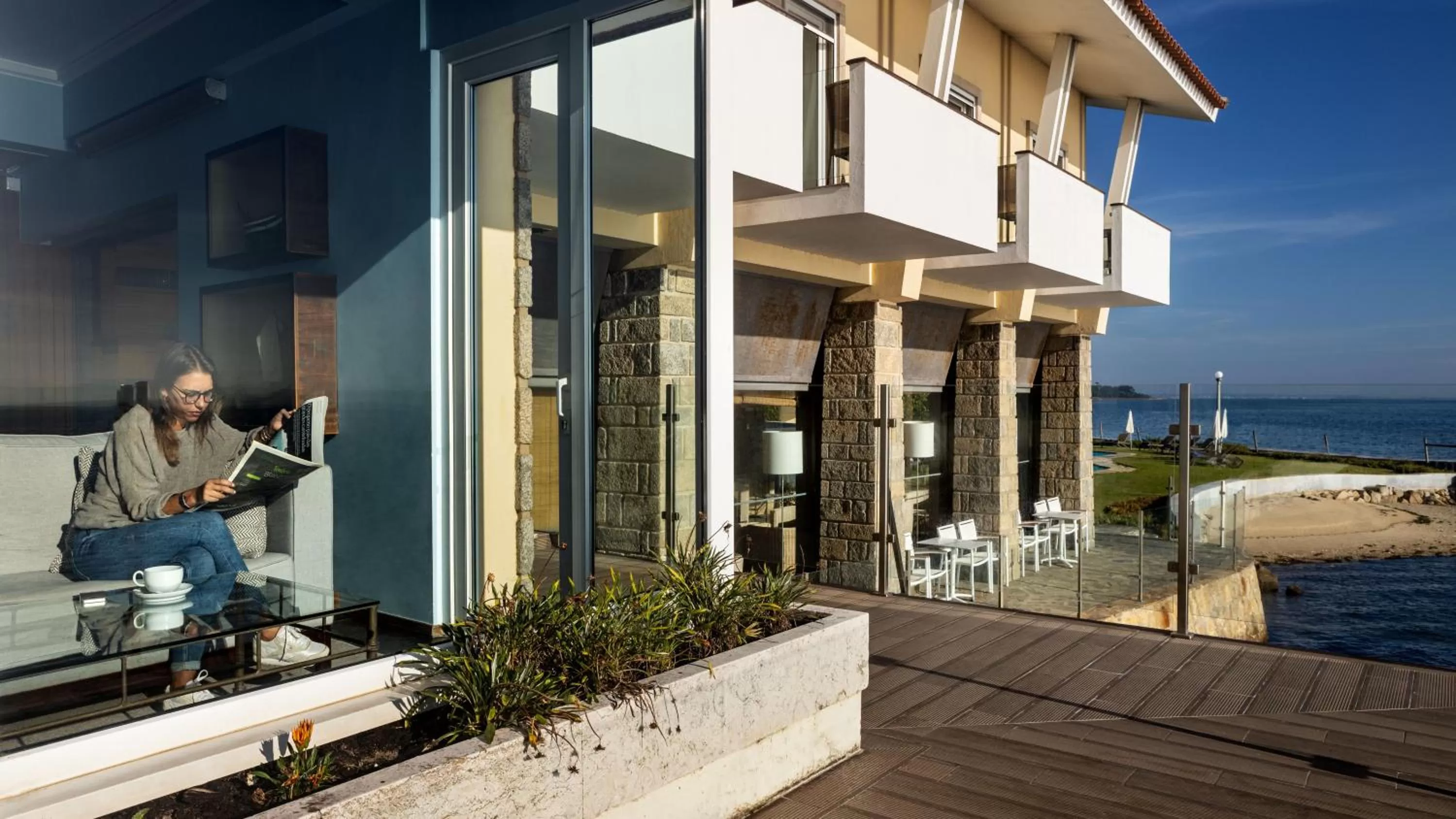 Communal lounge/ TV room in Pousada da Ria